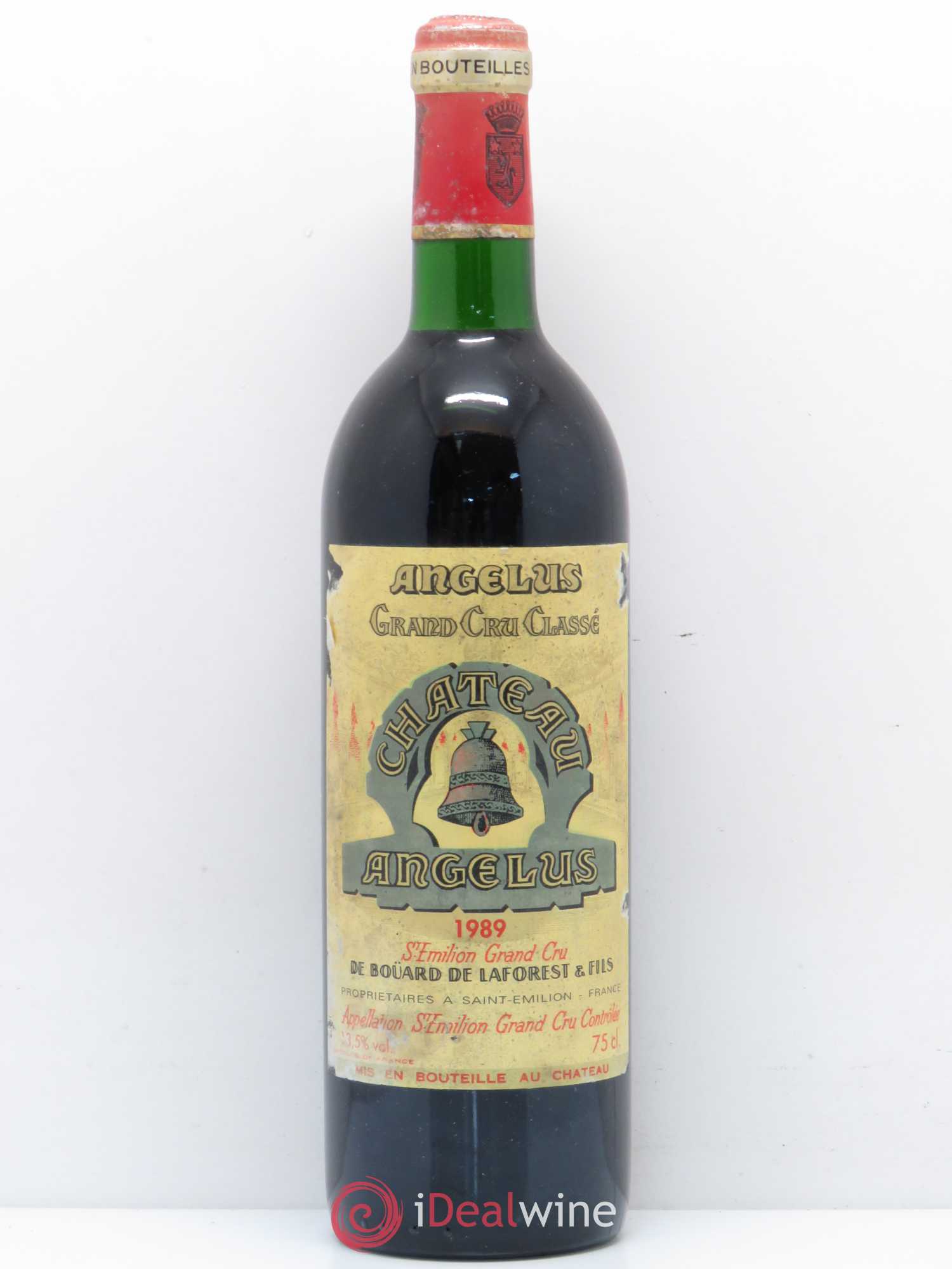 Château Angélus 1er Grand Cru Classé A 1989 - Lot de 1 bouteille - 0