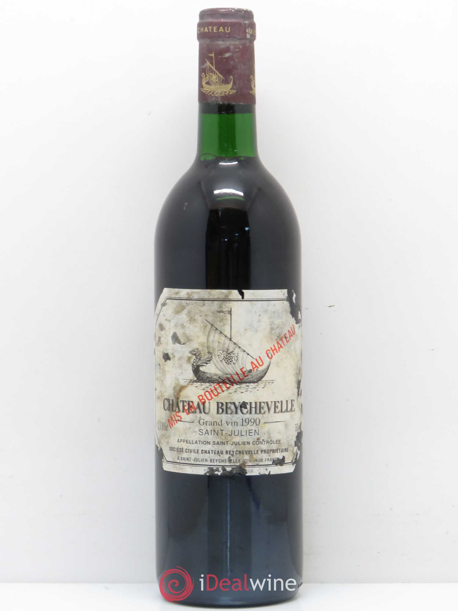 Château Beychevelle 4ème Grand Cru Classé 1990 - Lot de 1 bouteille - 0