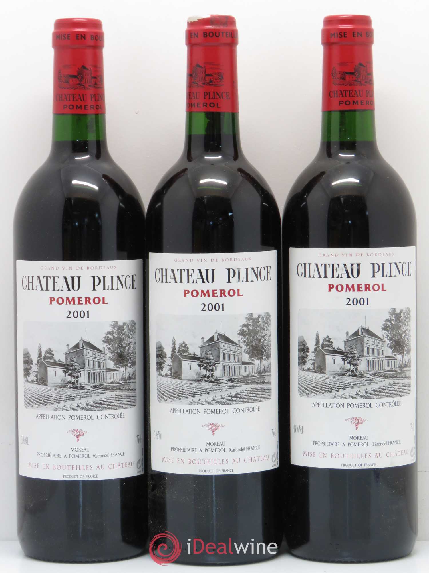 Château Plince (sans prix de réserve) 2001 - Lot de 6 bouteilles - 1