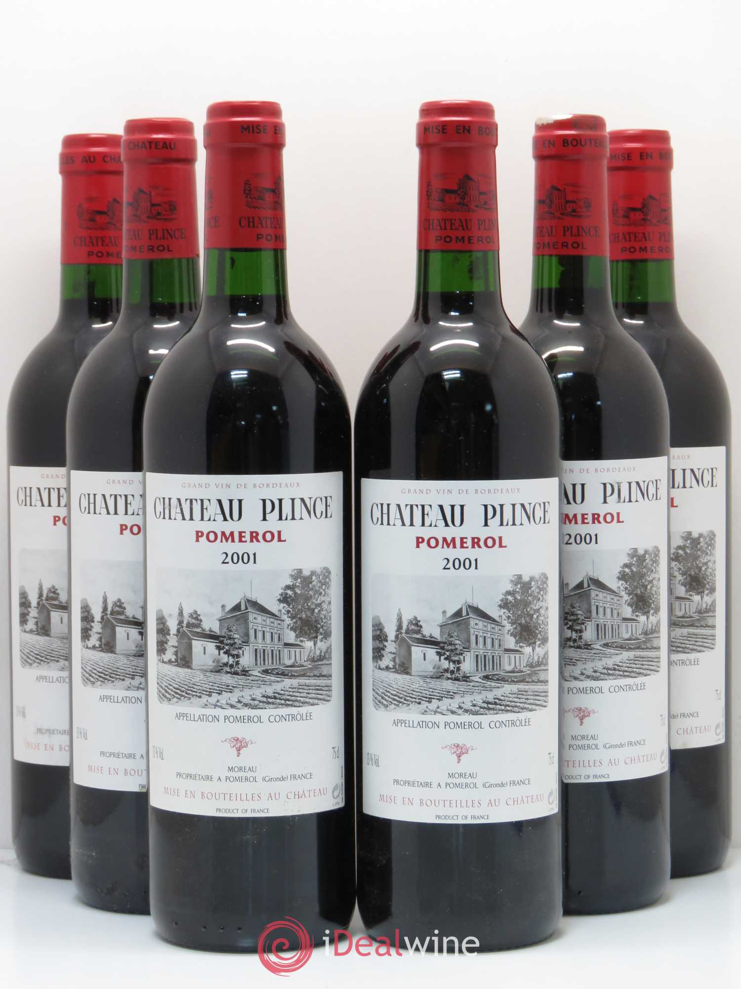 Château Plince (sans prix de réserve) 2001 - Lot de 6 bouteilles - 0