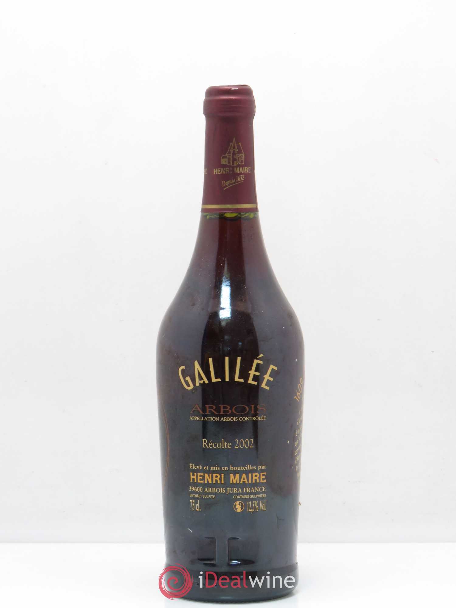 Arbois Galilé Henri Maire 2002 - Posten von 1 Flasche - 0
