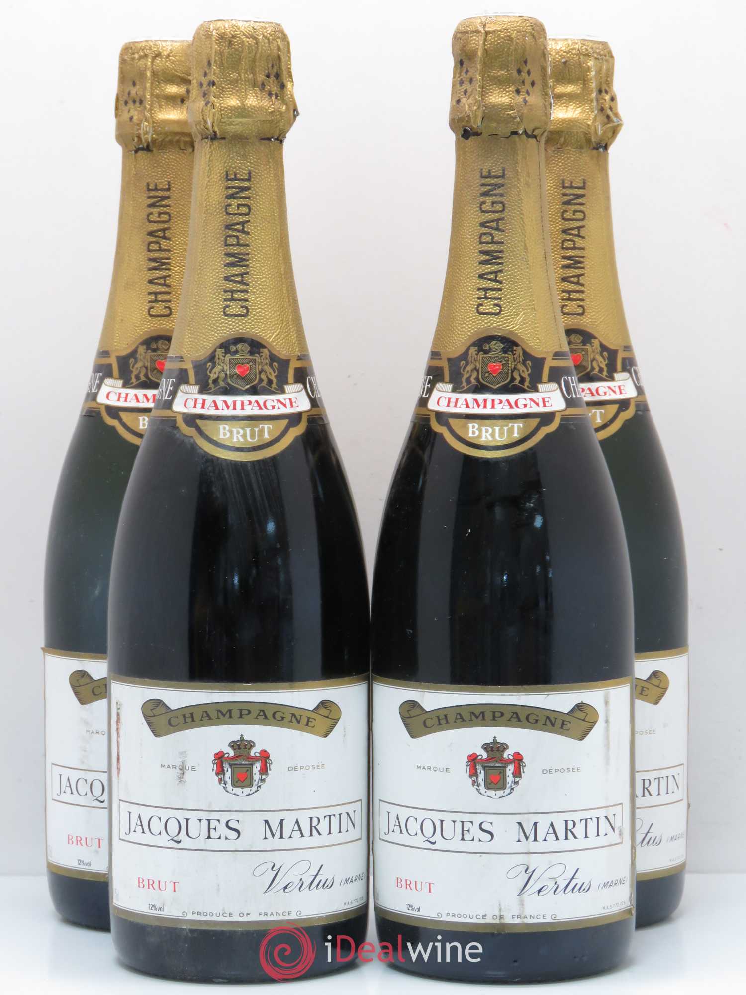 Champagne Jacques Martin - Lot de 4 bouteilles - 0