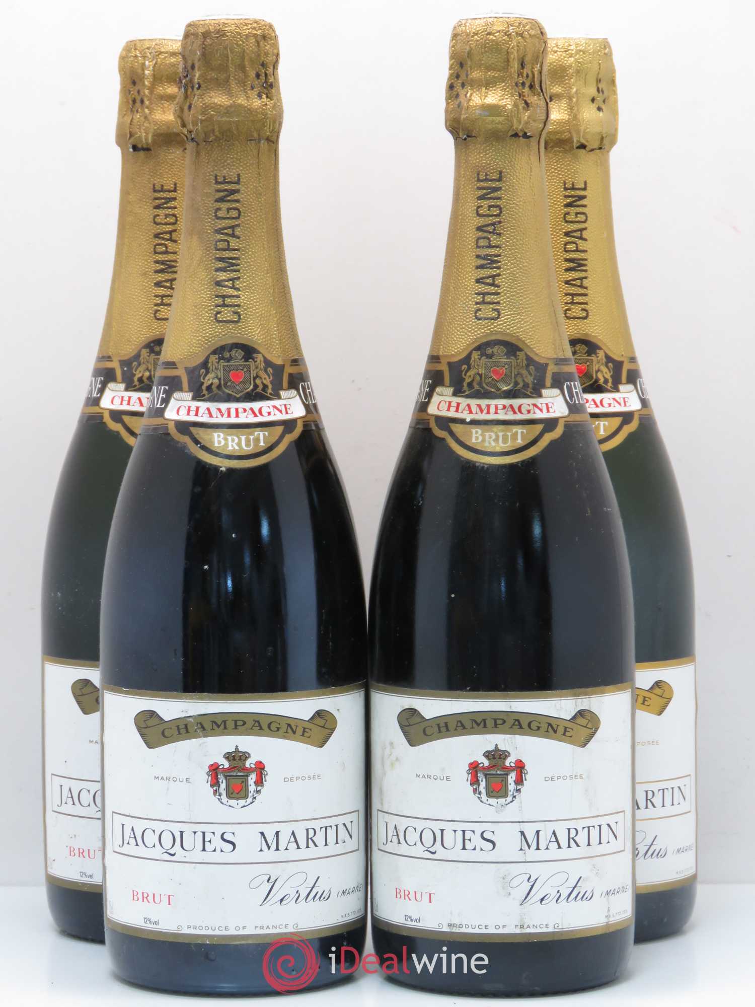 Champagne Jacques Martin - Lot de 4 bouteilles - 0