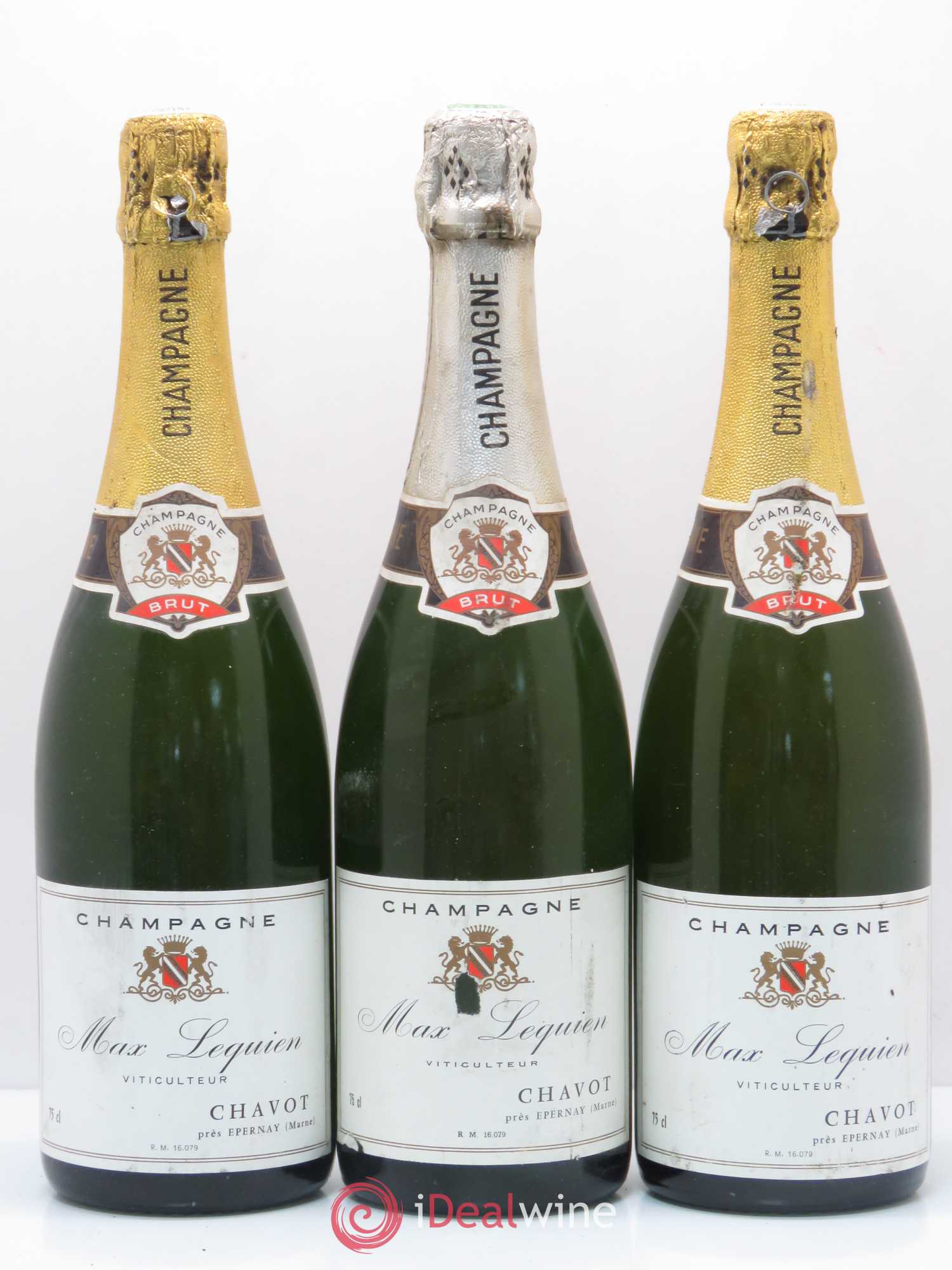 Champagne Max Lequiem - Lot de 3 bouteilles - 0