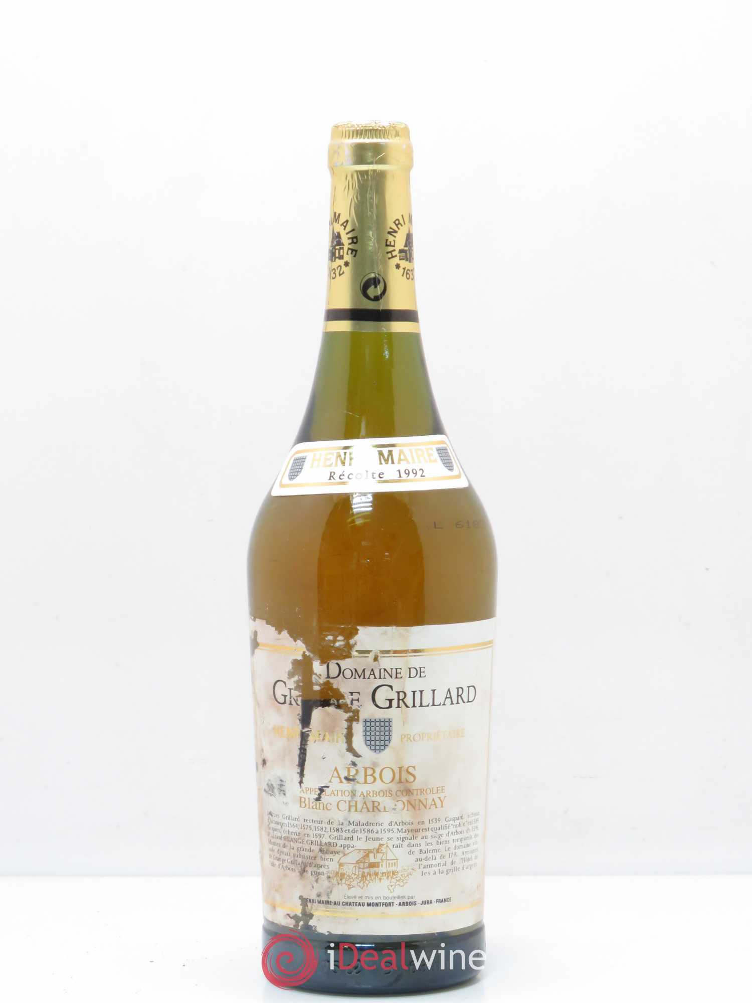 Arbois Domaine Grange Grillard 1992 - Posten von 1 Flasche - 0