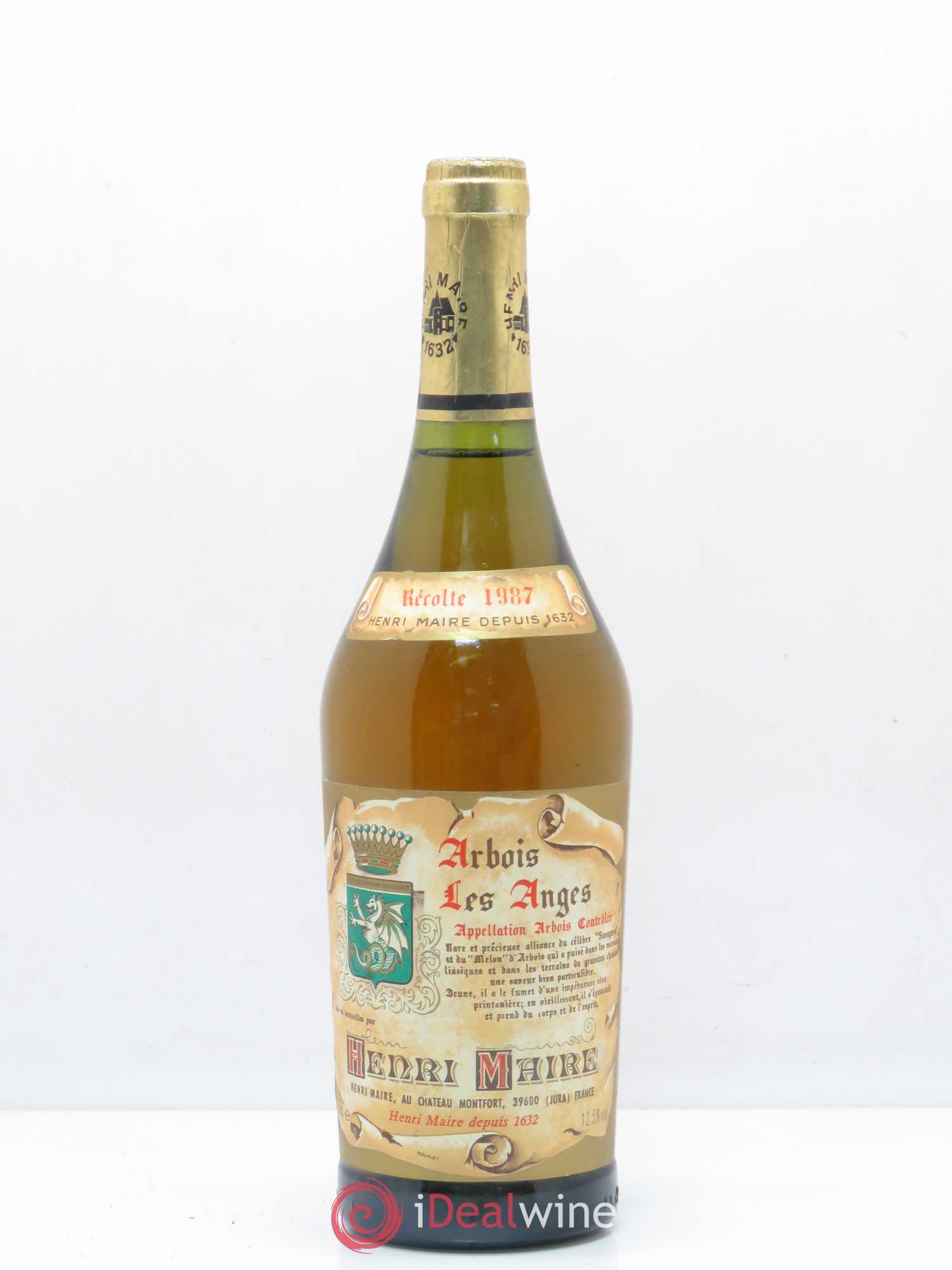 Arbois Les Anges Henri Maire 1987 - Posten von 1 Flasche - 0