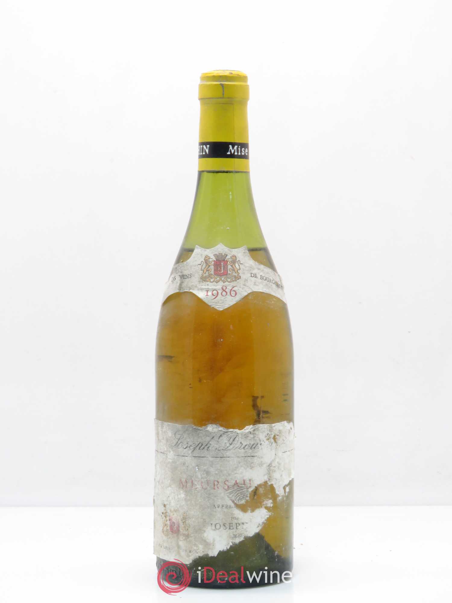 Meursault Joseph Drouhin (sans prix de réserve) 1986 - Posten von 1 Flasche - 0