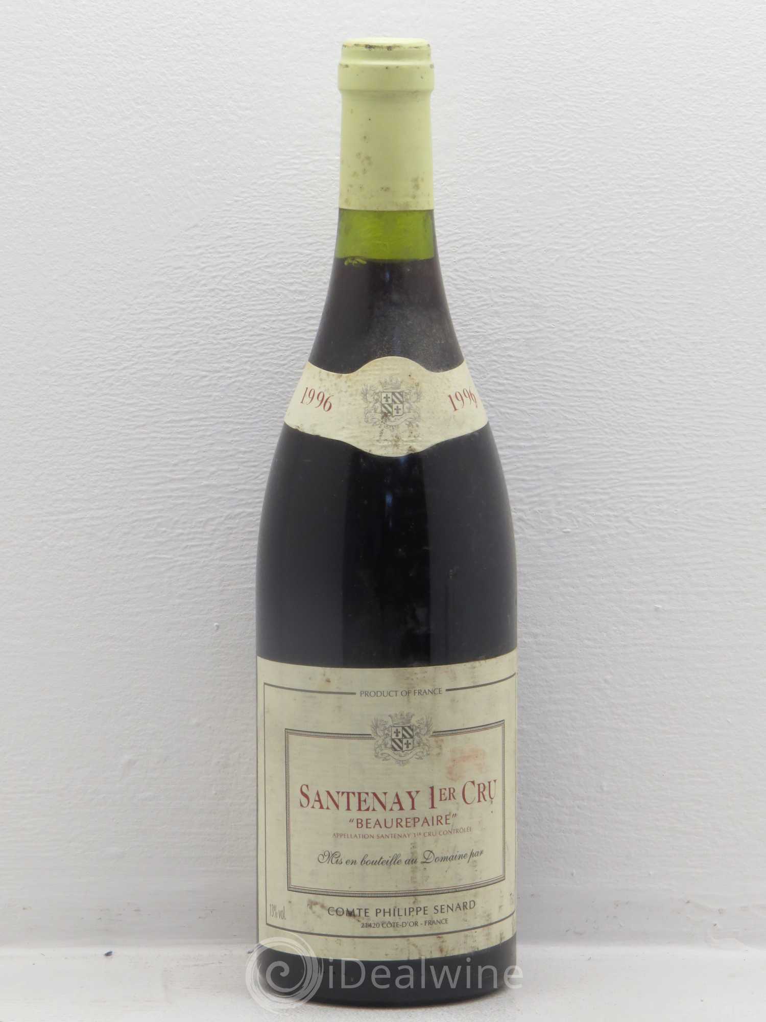 Santenay 1er Cru Beau Repaire Comte Philippe Senard 1996 - Lot de 1 bouteille - 0