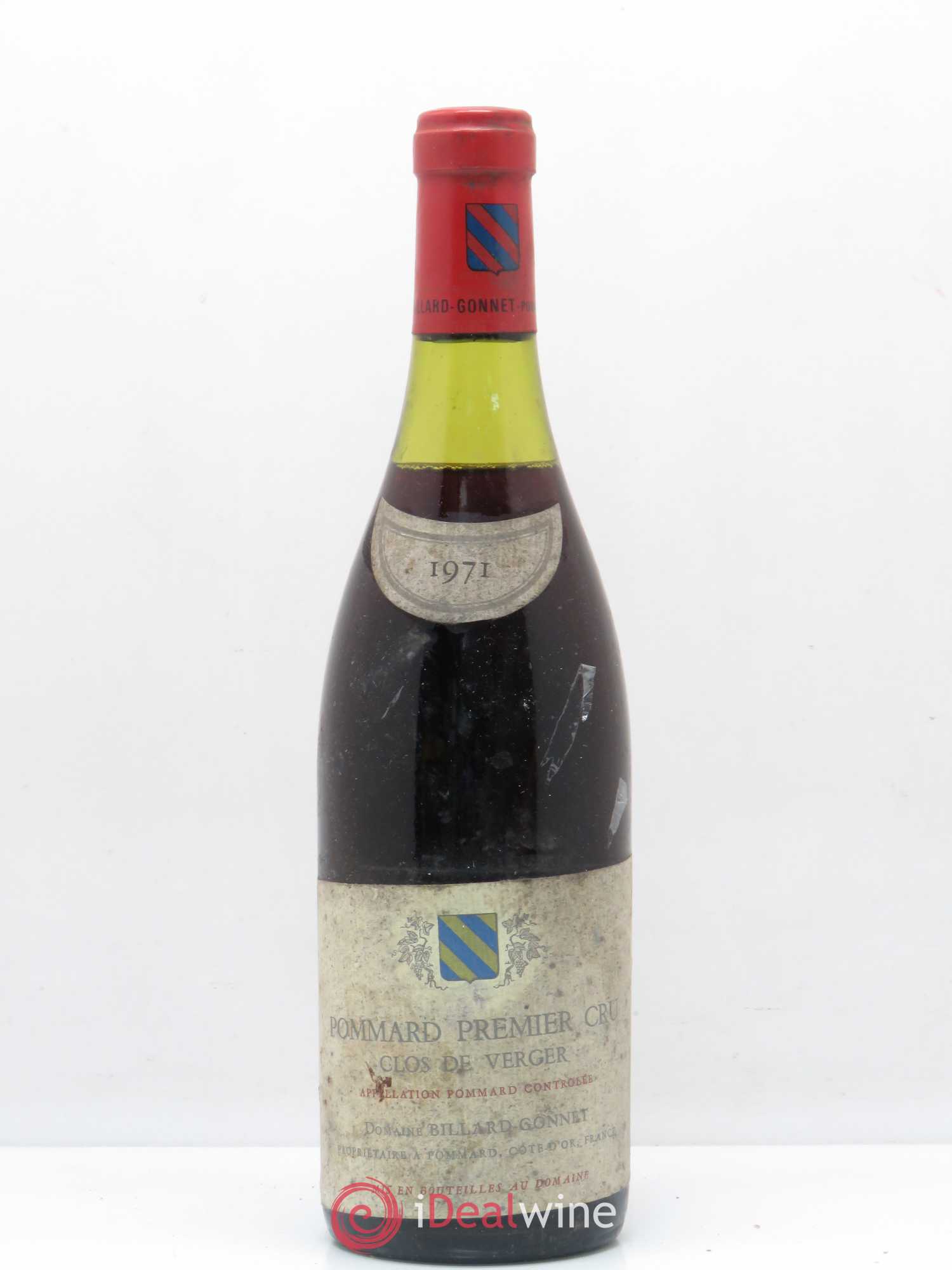 Pommard 1er Cru Clos de Verger Billard Gonnet 1971 - Posten von 1 Flasche - 0