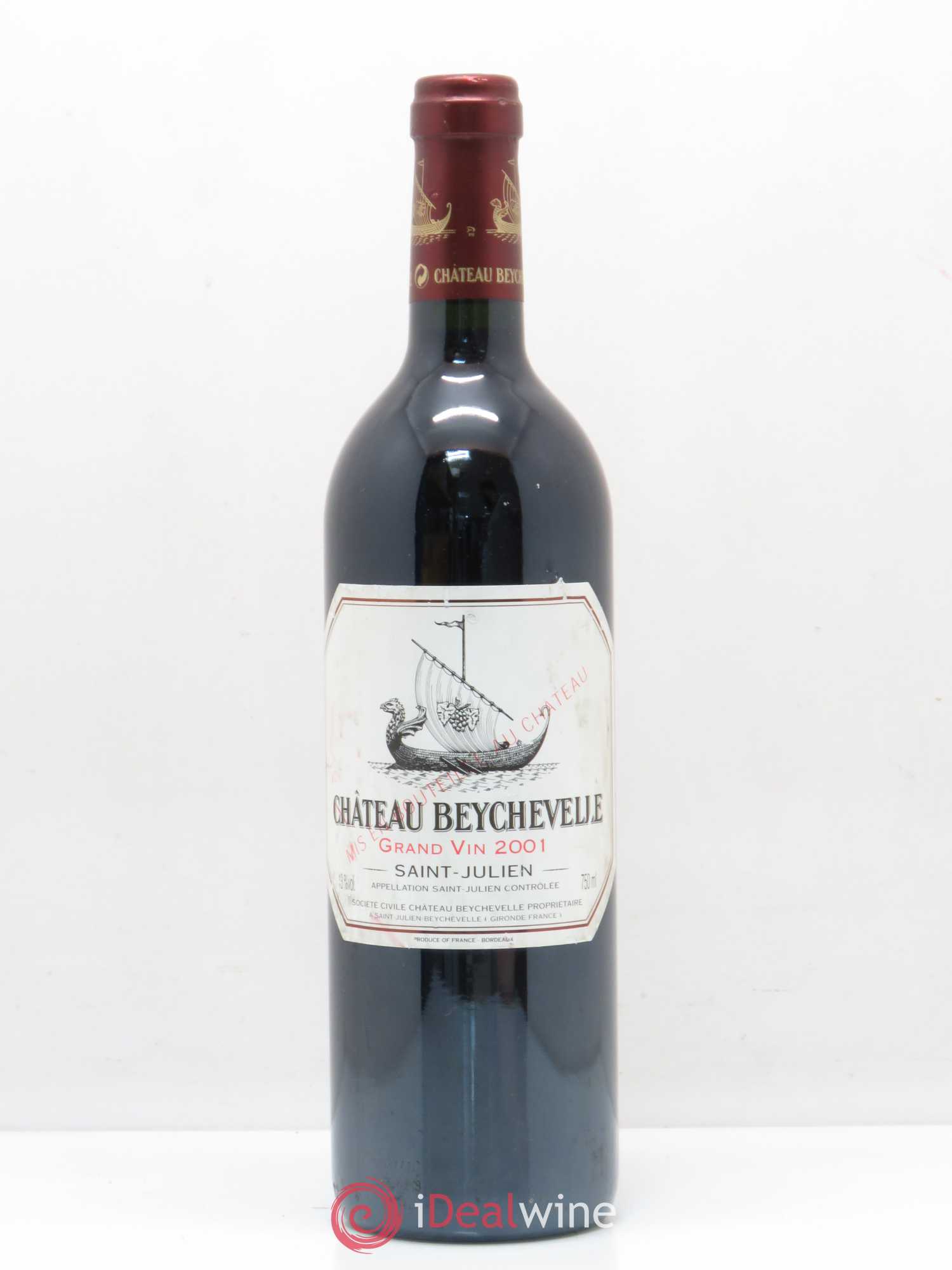 Château Beychevelle 4ème Grand Cru Classé 2001 - Lot de 1 bouteille - 0