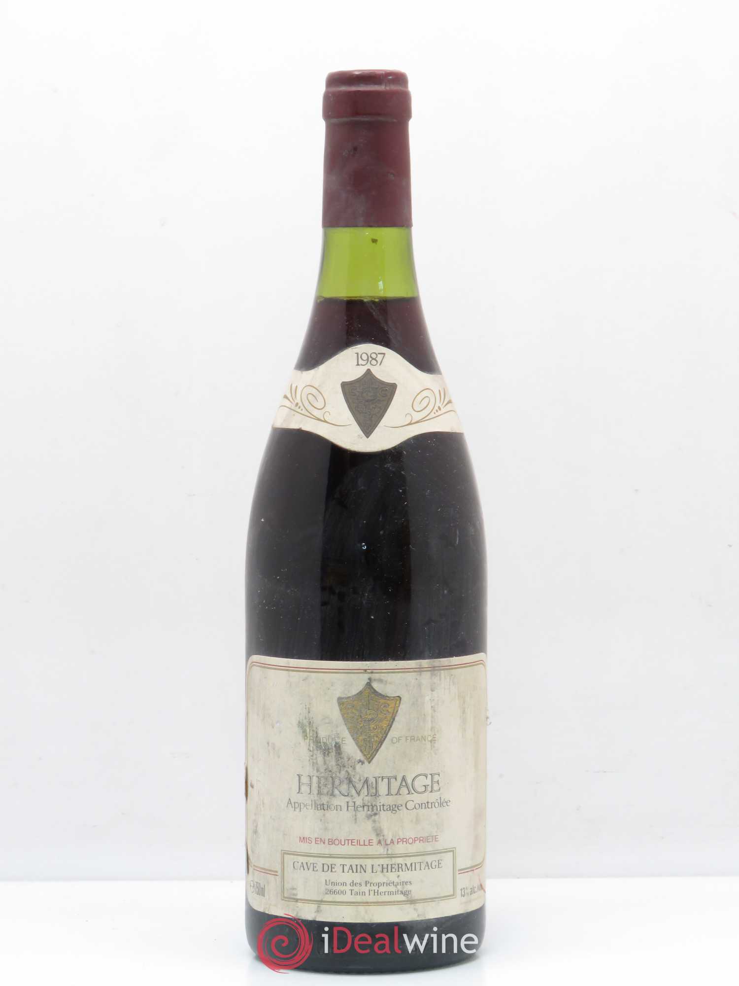 Hermitage Cave de Tain 1987 - Lot de 1 bouteille - 0