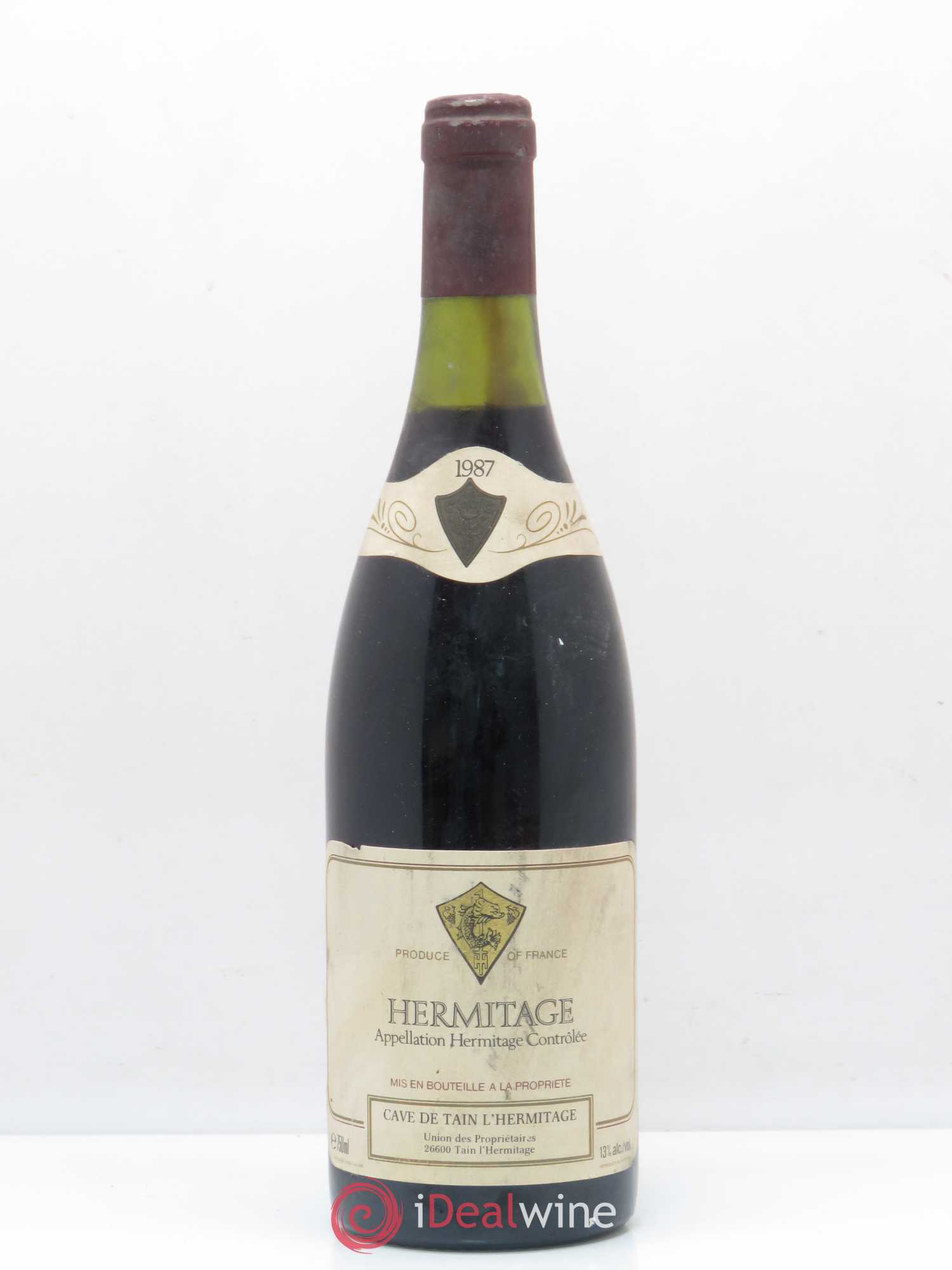 Hermitage Cave de Tain 1987 - Lot de 1 bouteille - 0