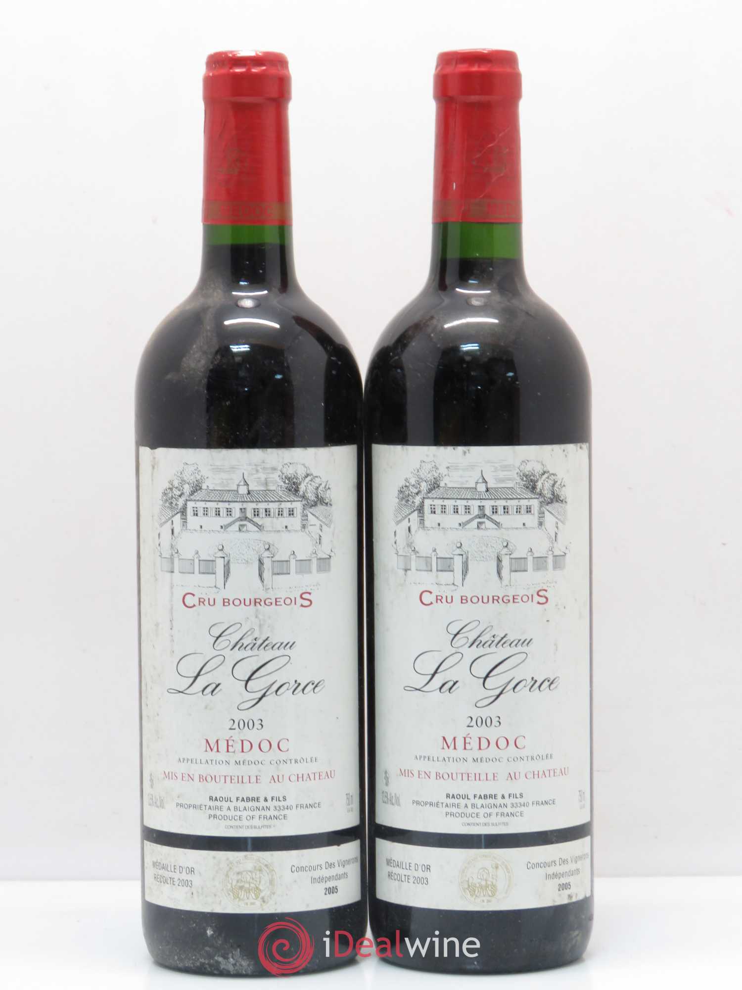 Médoc Château La Gorce 2003 - Posten von 2 Flaschen - 0