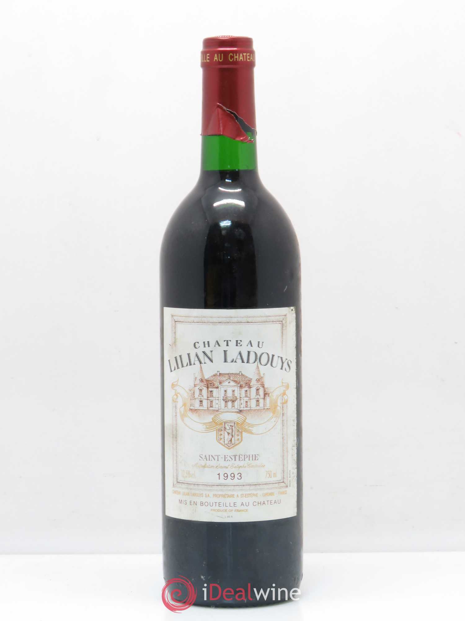 Château Lilian Ladouys Cru Bourgeois 1993 - Lot de 1 bouteille - 0