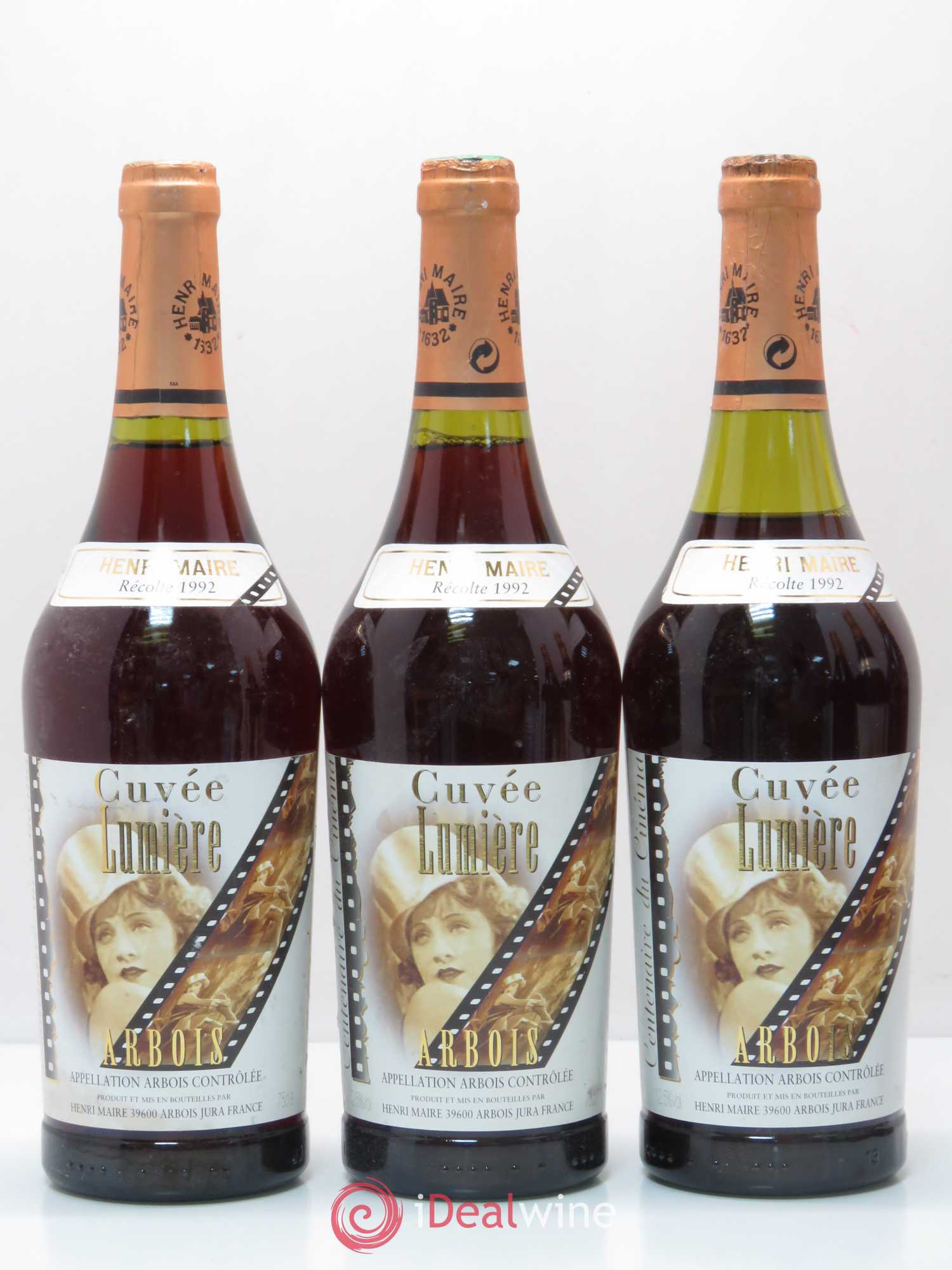 Arbois Lumière Henri Maire (sans prix de réserve) 1992 - Posten von 6 Flaschen - 1