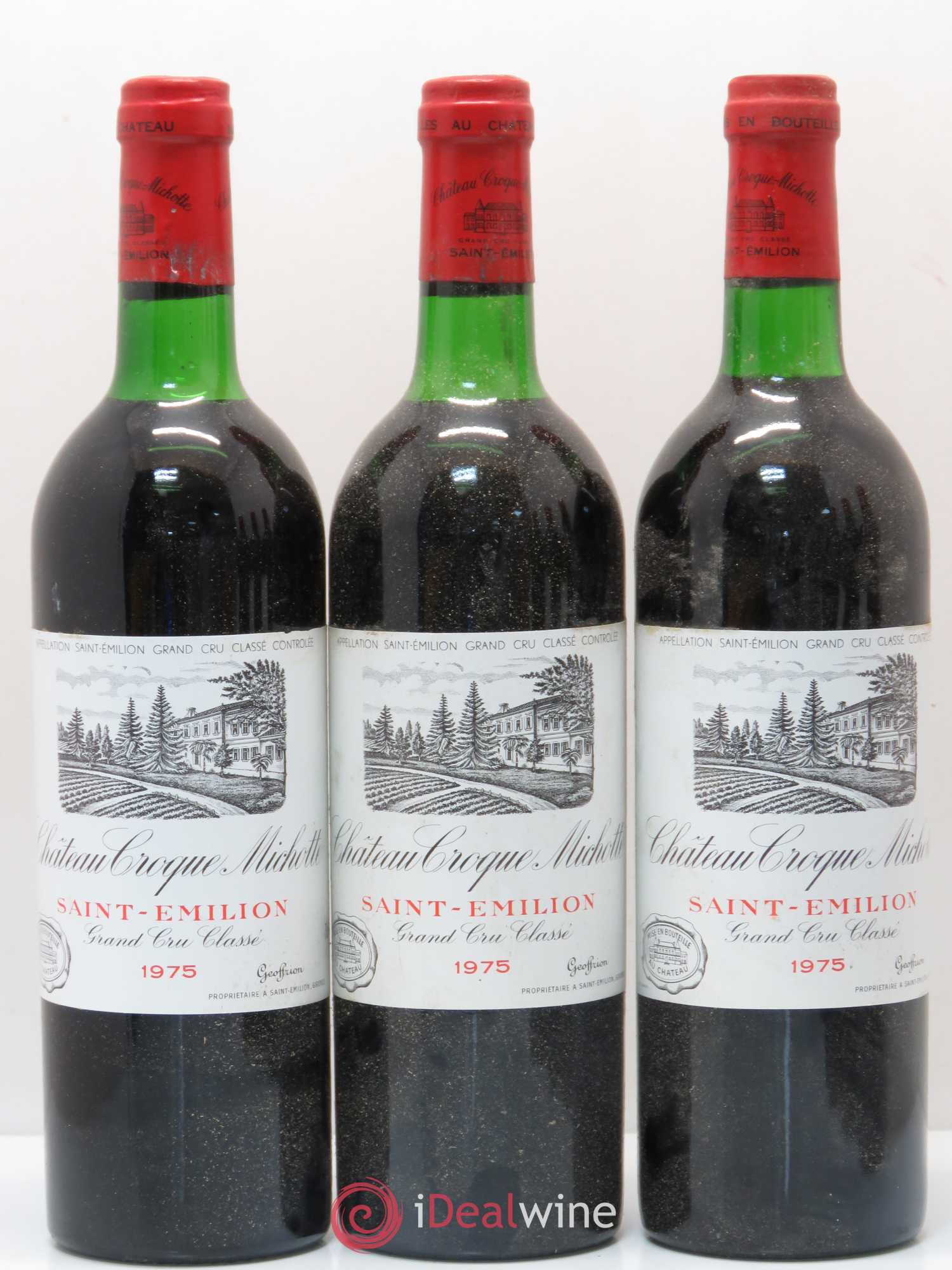 Château Croque Michotte 1975 - Lot de 6 bouteilles - 1
