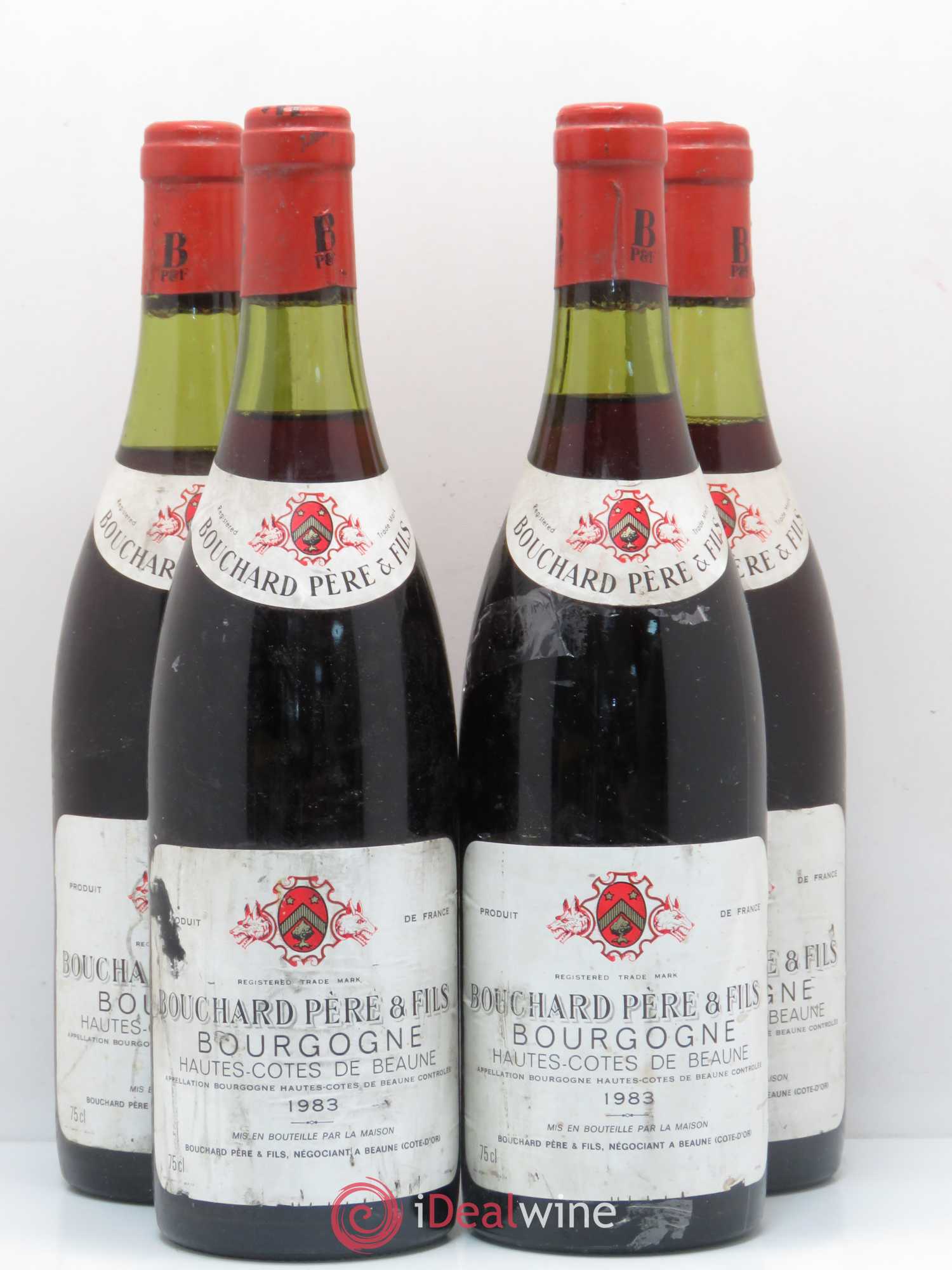 Hautes-Côtes de Beaune Bouchard 1983 - Lot de 4 bouteilles - 0