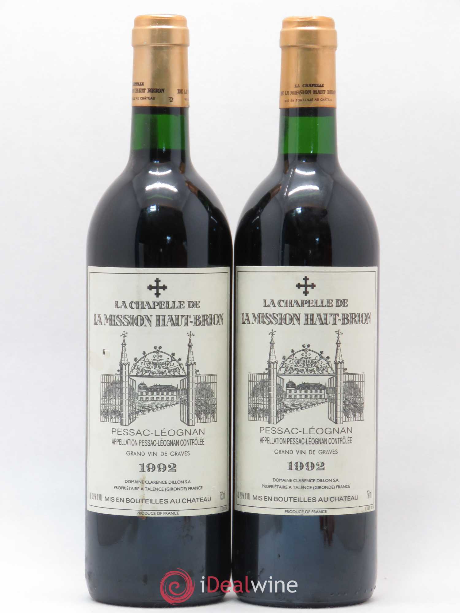 La Chapelle de La Mission Haut-Brion Second Vin 1992 - Lot de 2 bouteilles - 0