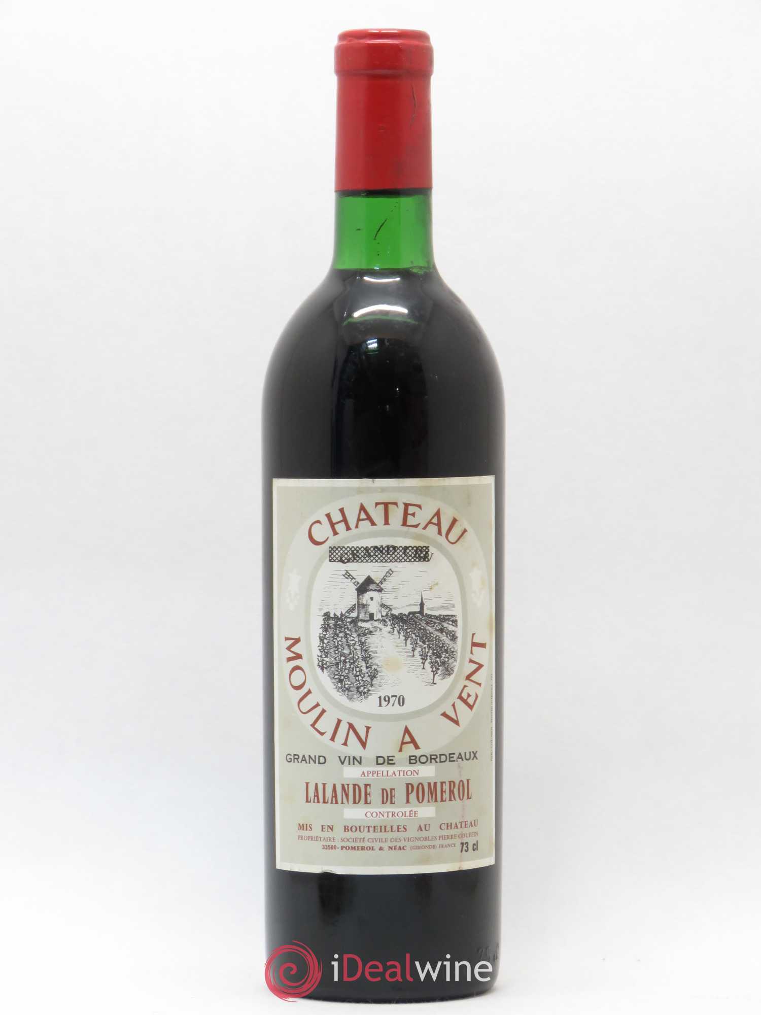 Lalande-de-Pomerol Château Moulin à Vent 1970 - Posten von 1 Flasche - 0