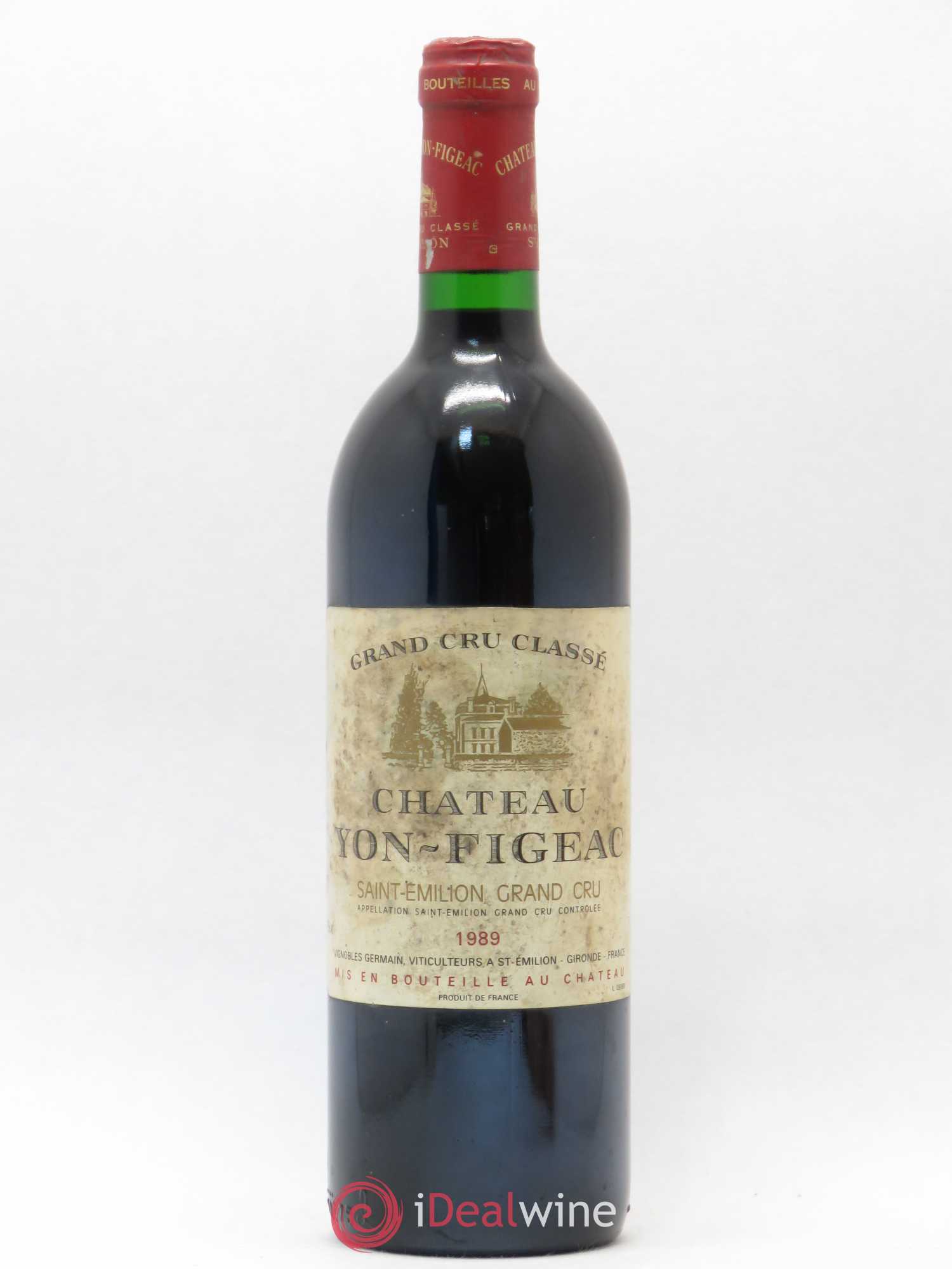 Château Yon Figeac Grand Cru Classé 1989 - Lot de 1 bouteille - 0