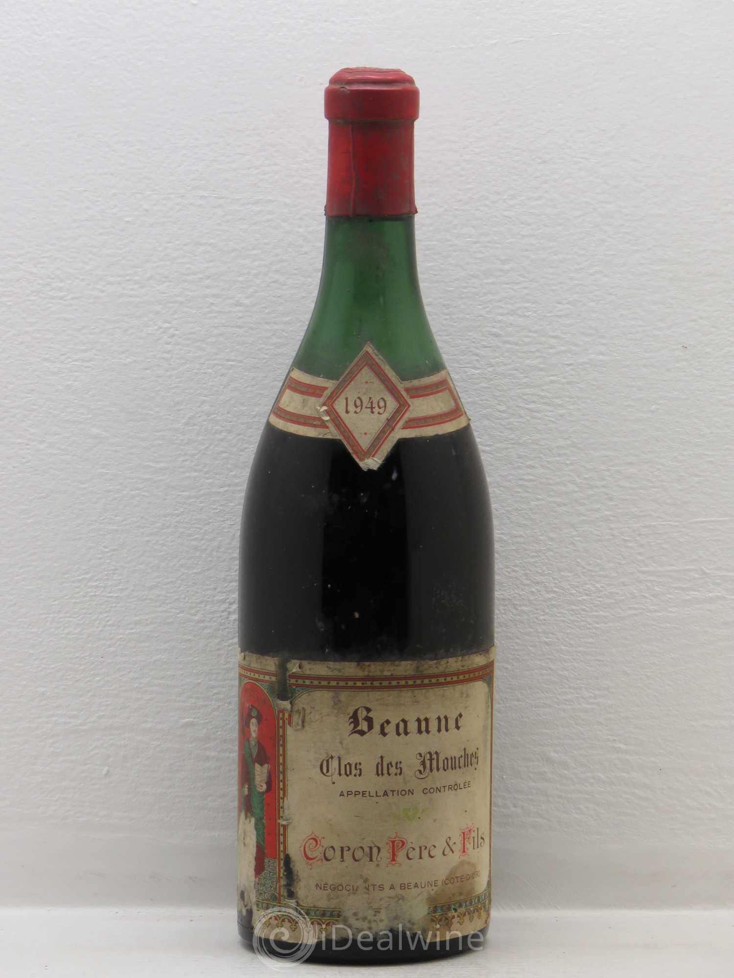 Beaune 1er Cru Clos Des Mouches Coron père et fils 1949 - Posten von 1 Flasche - 0