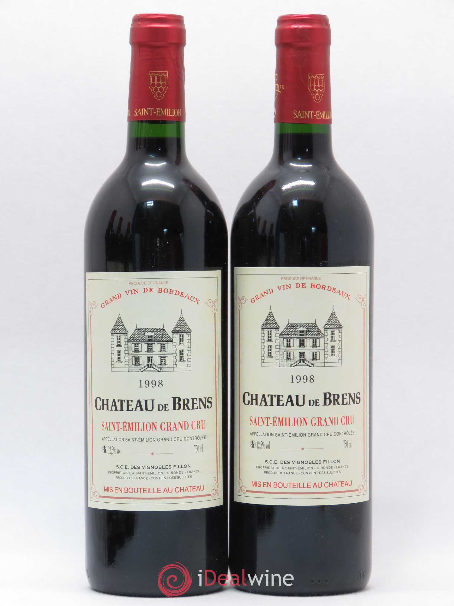 Saint-Émilion Grand Cru Château de Brens 1998 - Lot de 5 bouteilles - 2