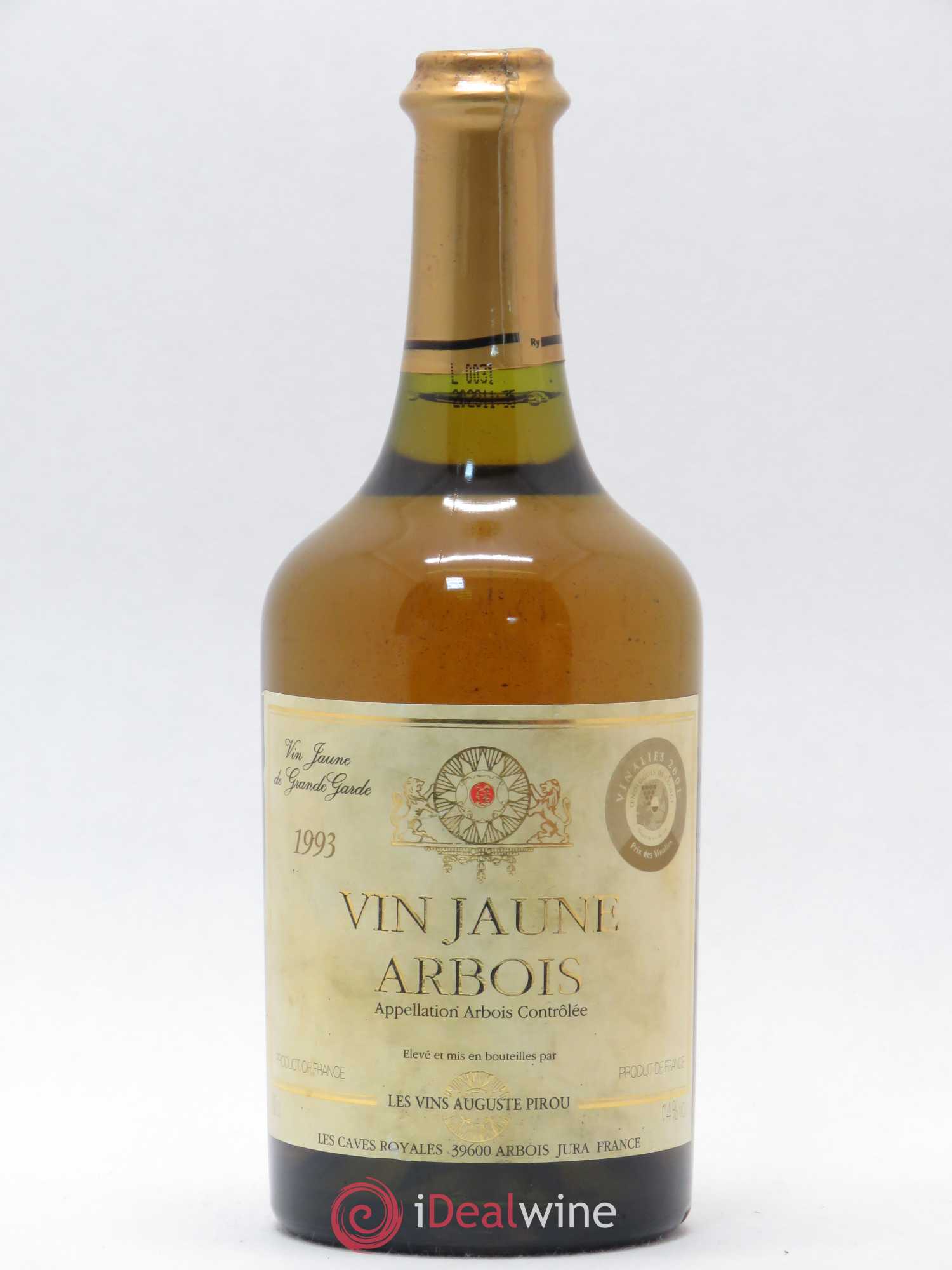Arbois Vin Jaune Auguste Pirou 1993 - Lot de 1 bouteille - 0
