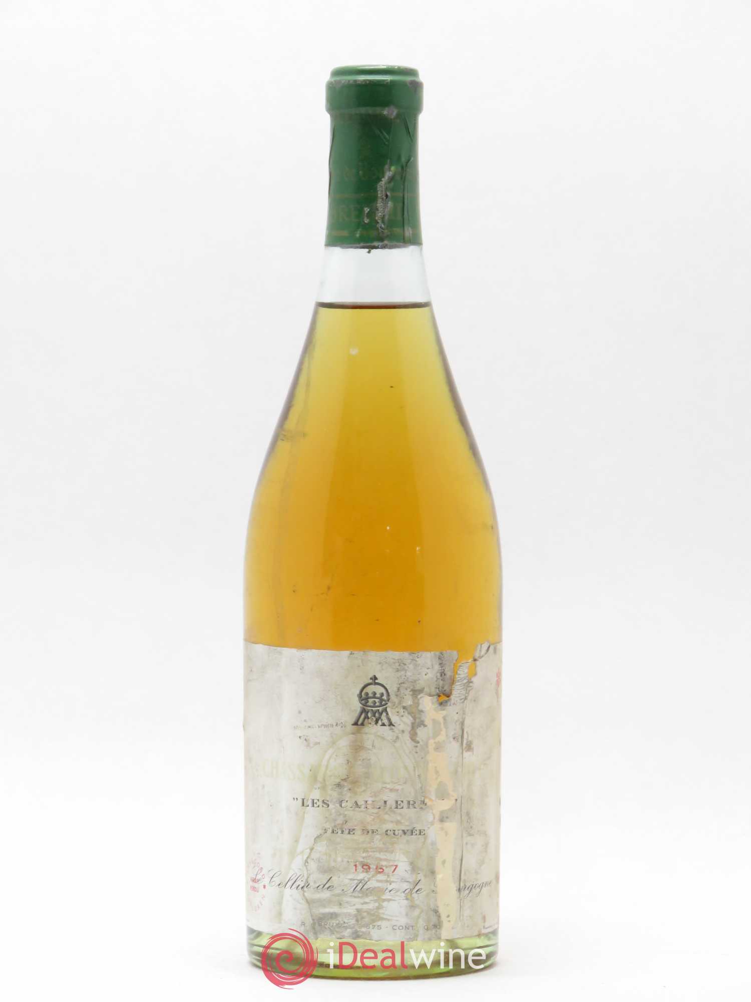 Chassagne-Montrachet 1er Cru Les Caillerets Tête de Cuvée Cellier de Marie de Bourgogne 1967 - Posten von 1 Flasche - 0
