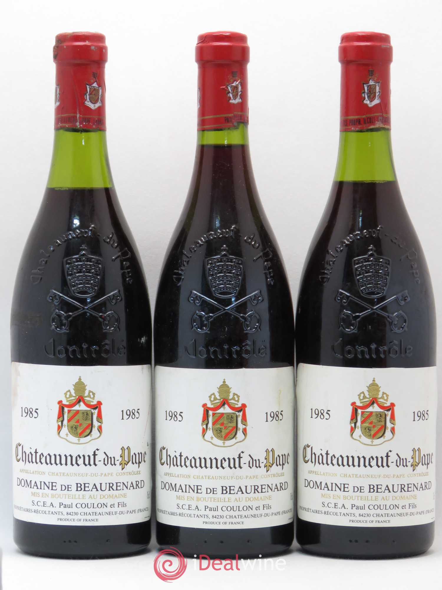 Châteauneuf-du-Pape Beaurenard (Domaine de) 1985 - Lot de 3 bouteilles - 0