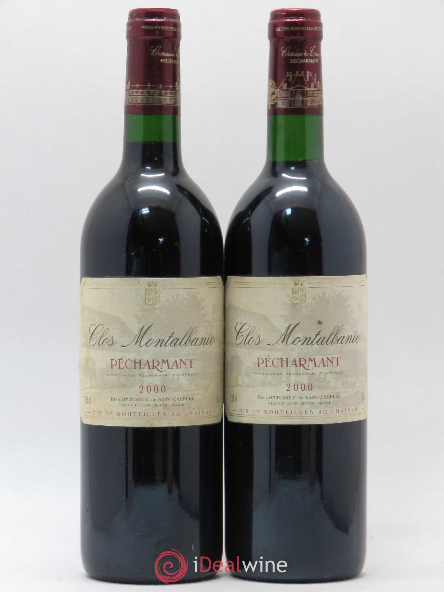 Pécharmant Clos Montalbanie 2000 - Posten von 2 Flaschen - 0