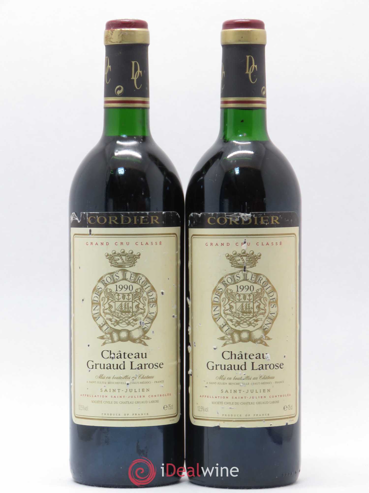 Château Gruaud Larose 2ème Grand Cru Classé 1990 - Lot de 2 bouteilles - 0