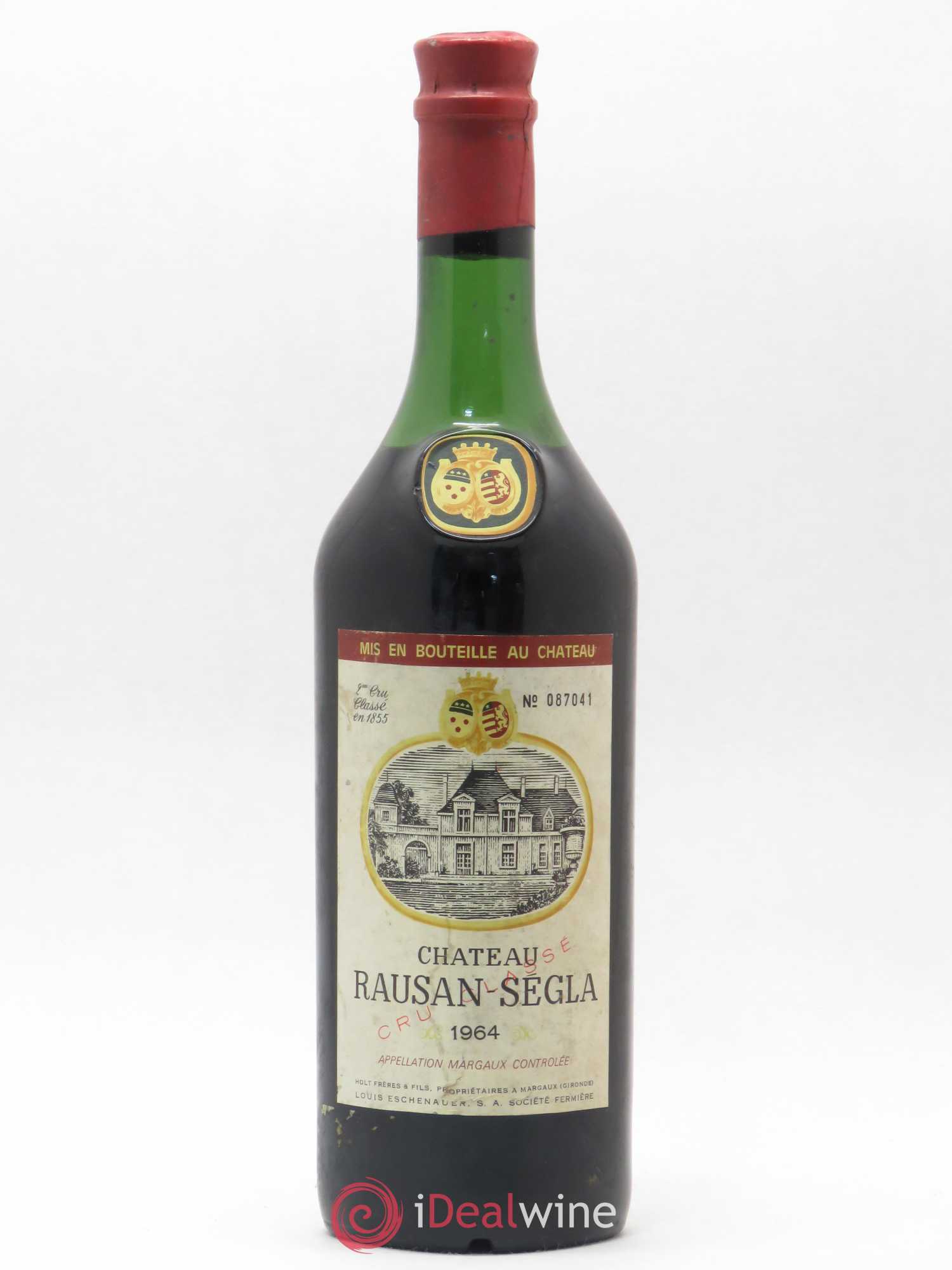 Château Rauzan Ségla Grand Cru Classé 1964 - Lot de 1 bouteille - 0