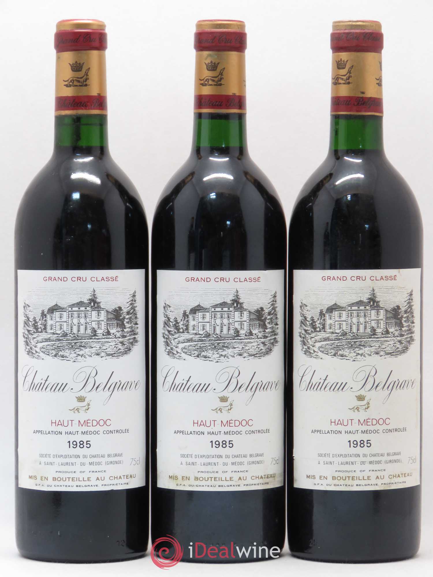 Château Belgrave 5ème Grand Cru Classé 1985 - Lot de 6 bouteilles - 2