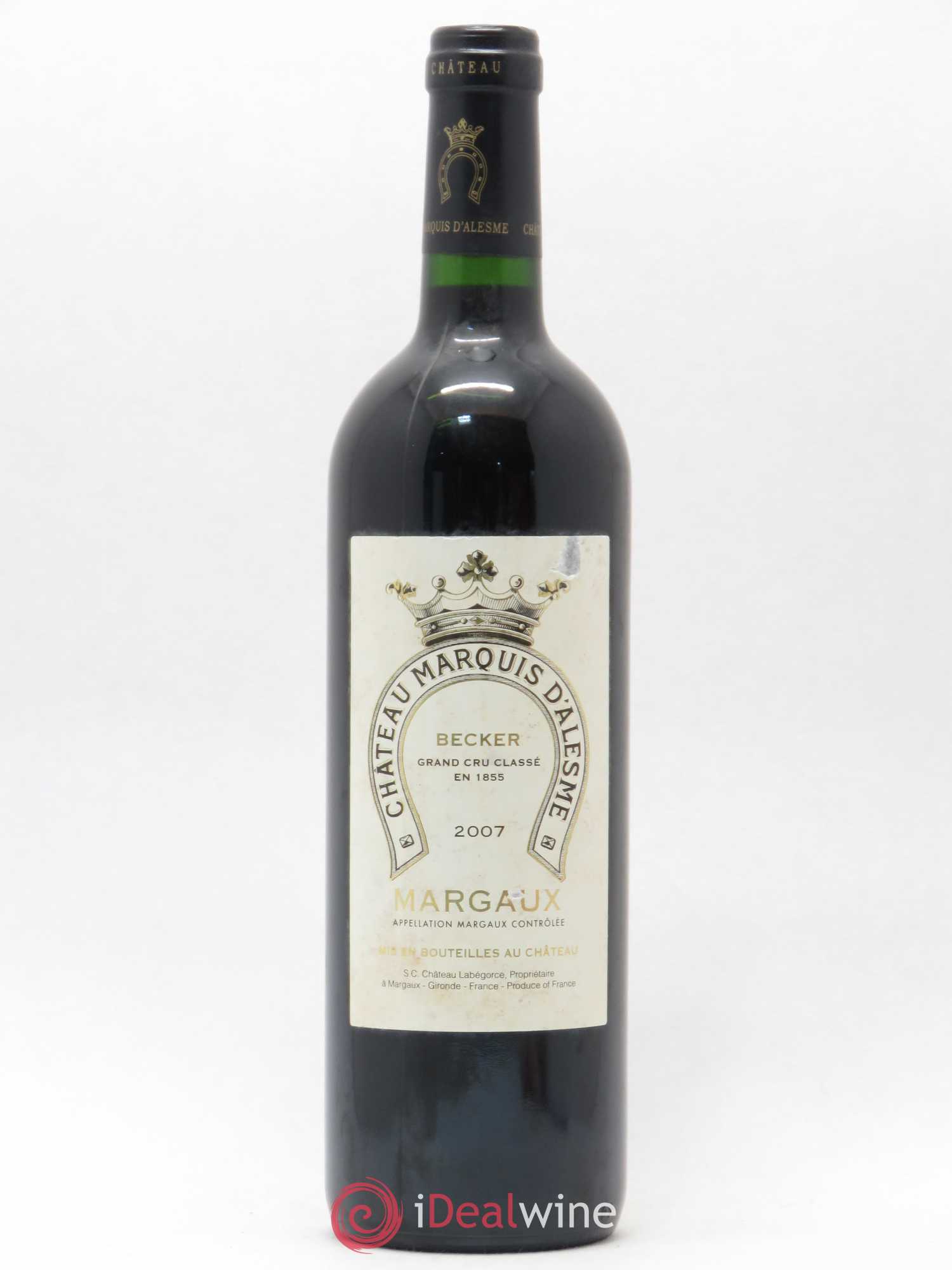 Château Marquis d'Alesme 2007 - Lot de 1 bouteille - 0
