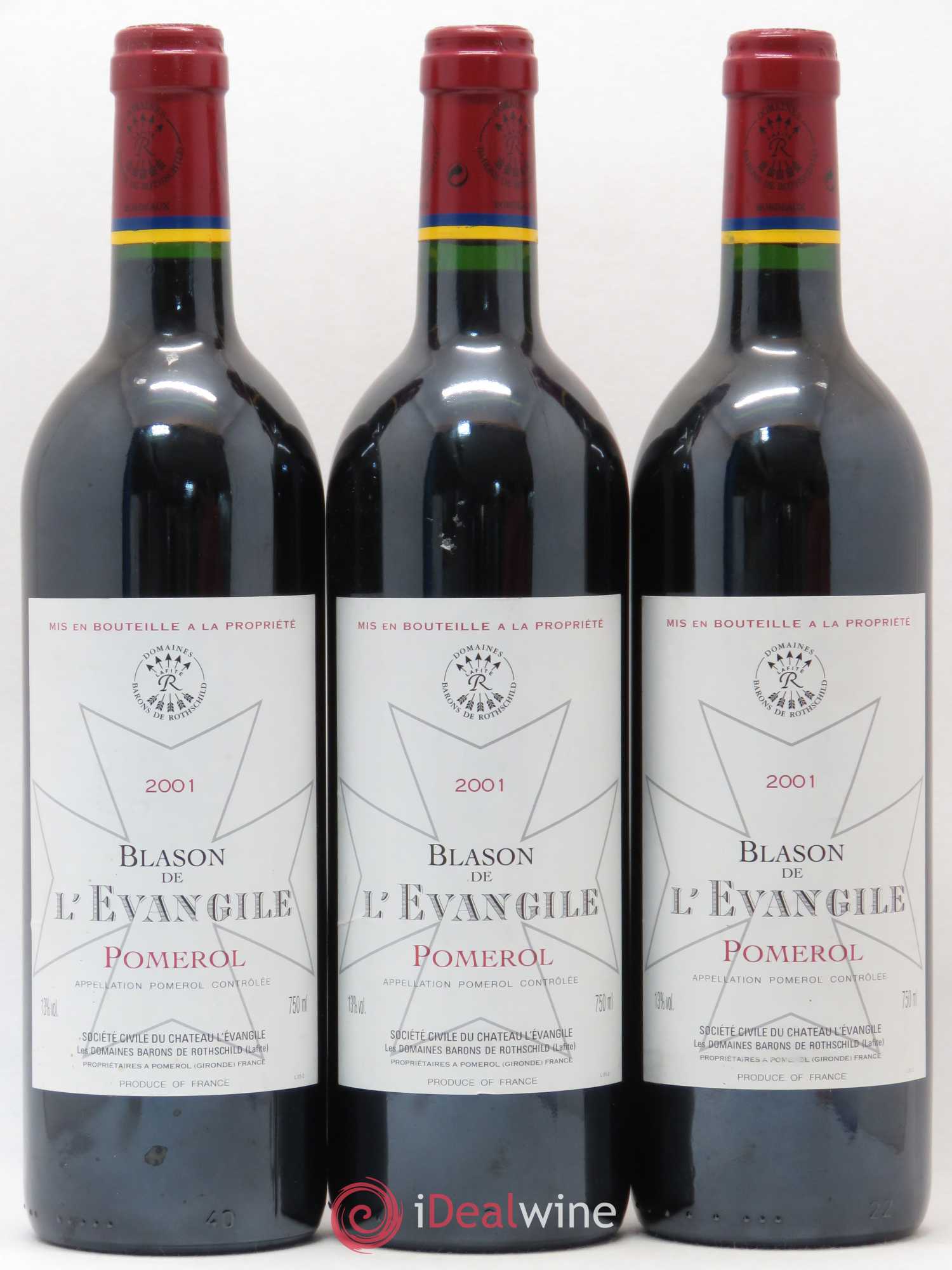 Blason de l'Evangile 2001 - Lot de 3 bouteilles - 0
