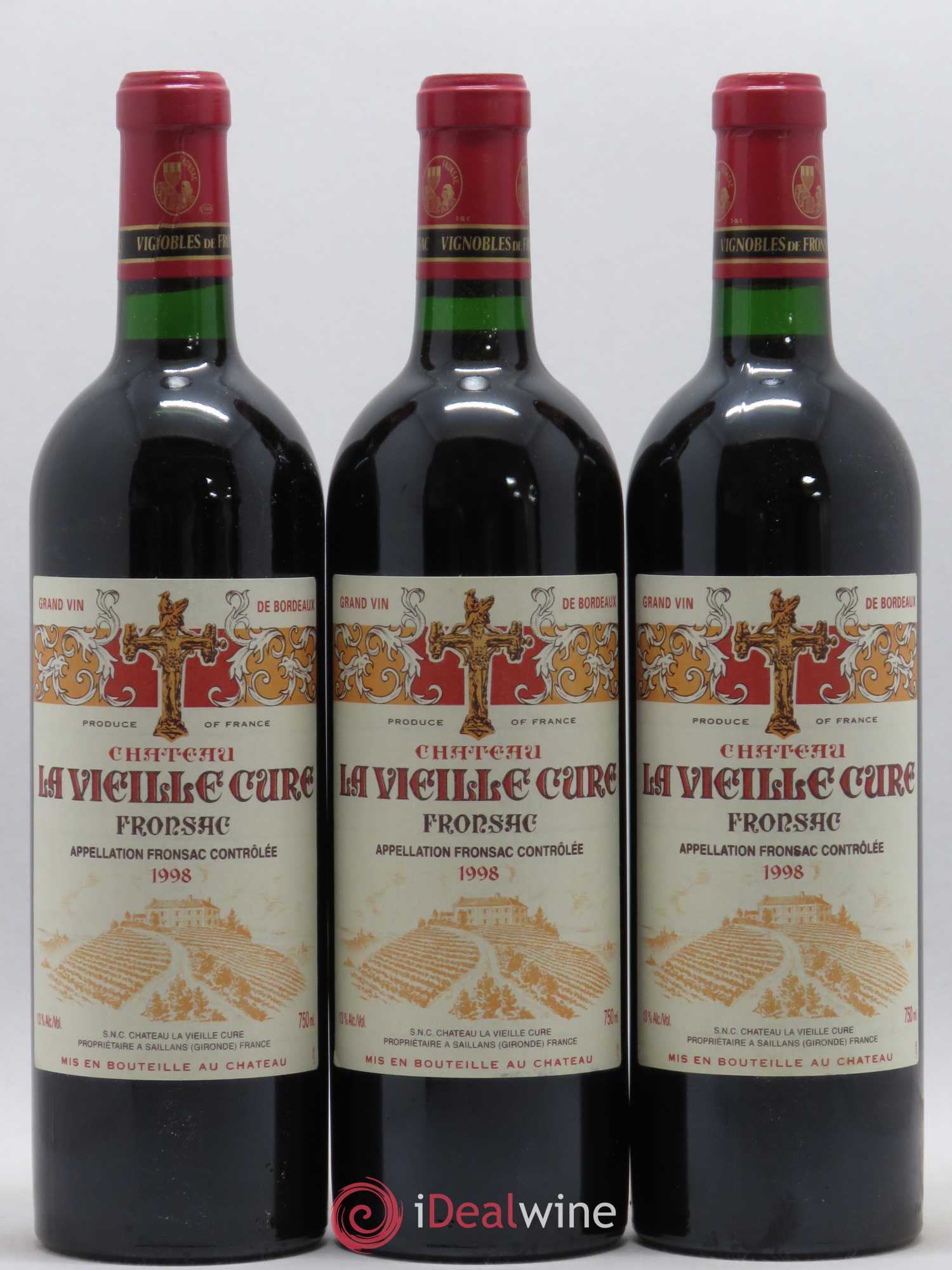 Fronsac Château La Vieille Cure 1998 - Posten von 12 Flaschen - 1