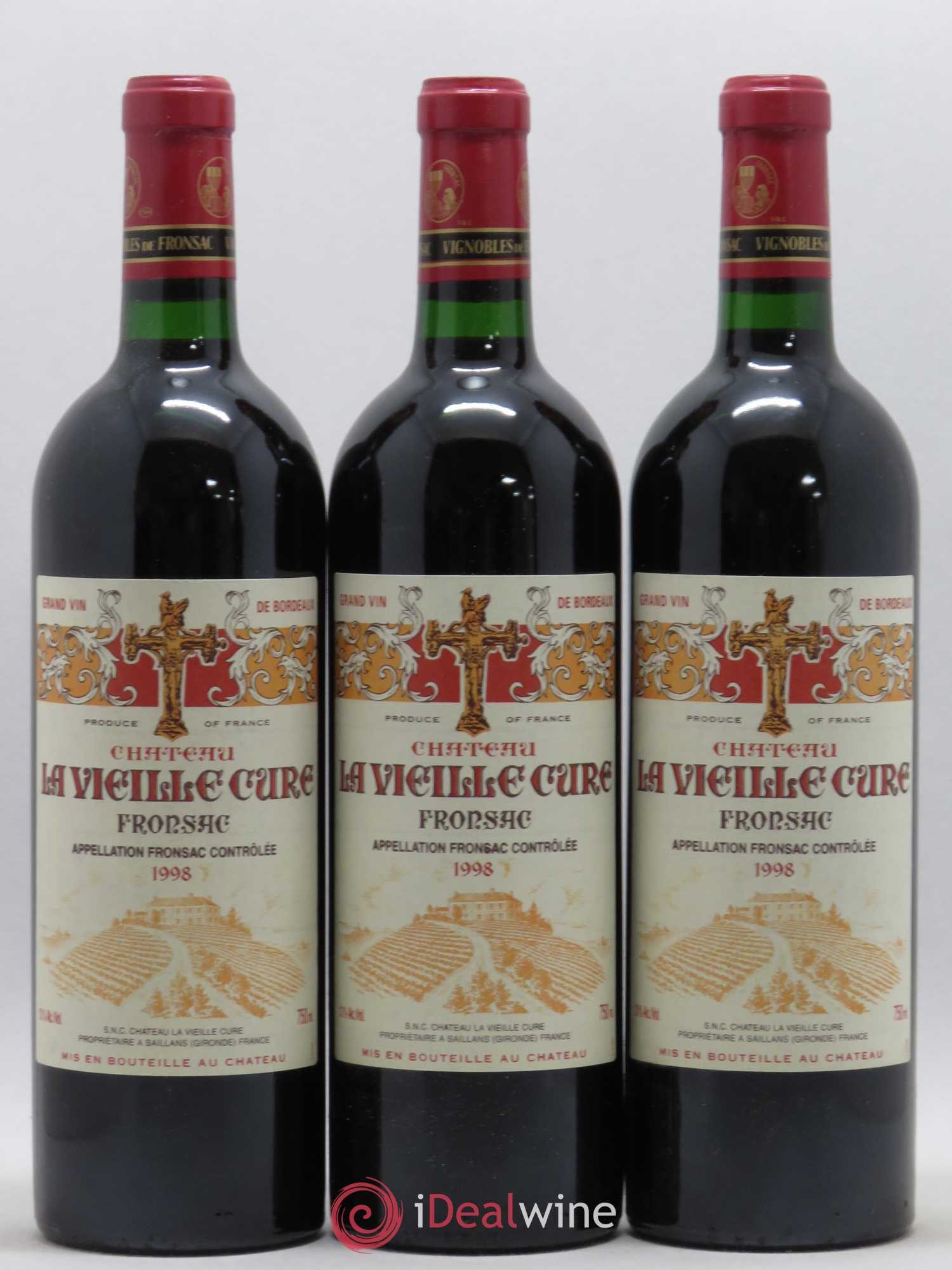 Fronsac Château La Vieille Cure 1998 - Posten von 12 Flaschen - 3