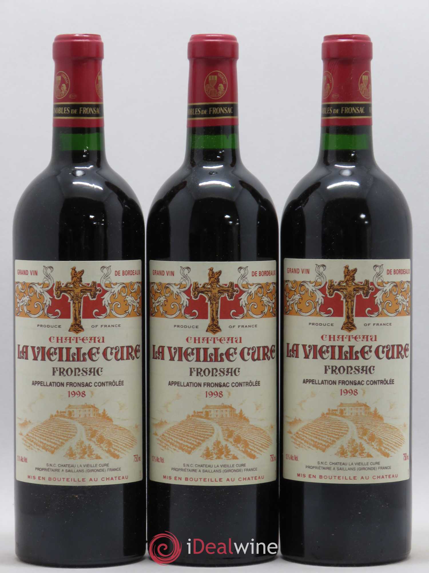 Fronsac Château La Vieille Cure 1998 - Posten von 12 Flaschen - 4