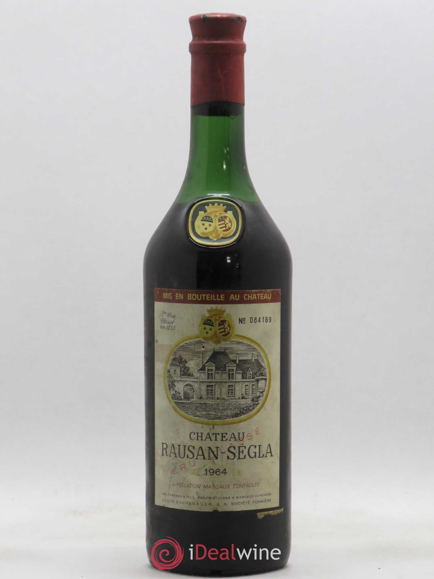 Château Rauzan Ségla Grand Cru Classé (sans prix de réserve) 1964 - Lot de 1 bouteille - 0