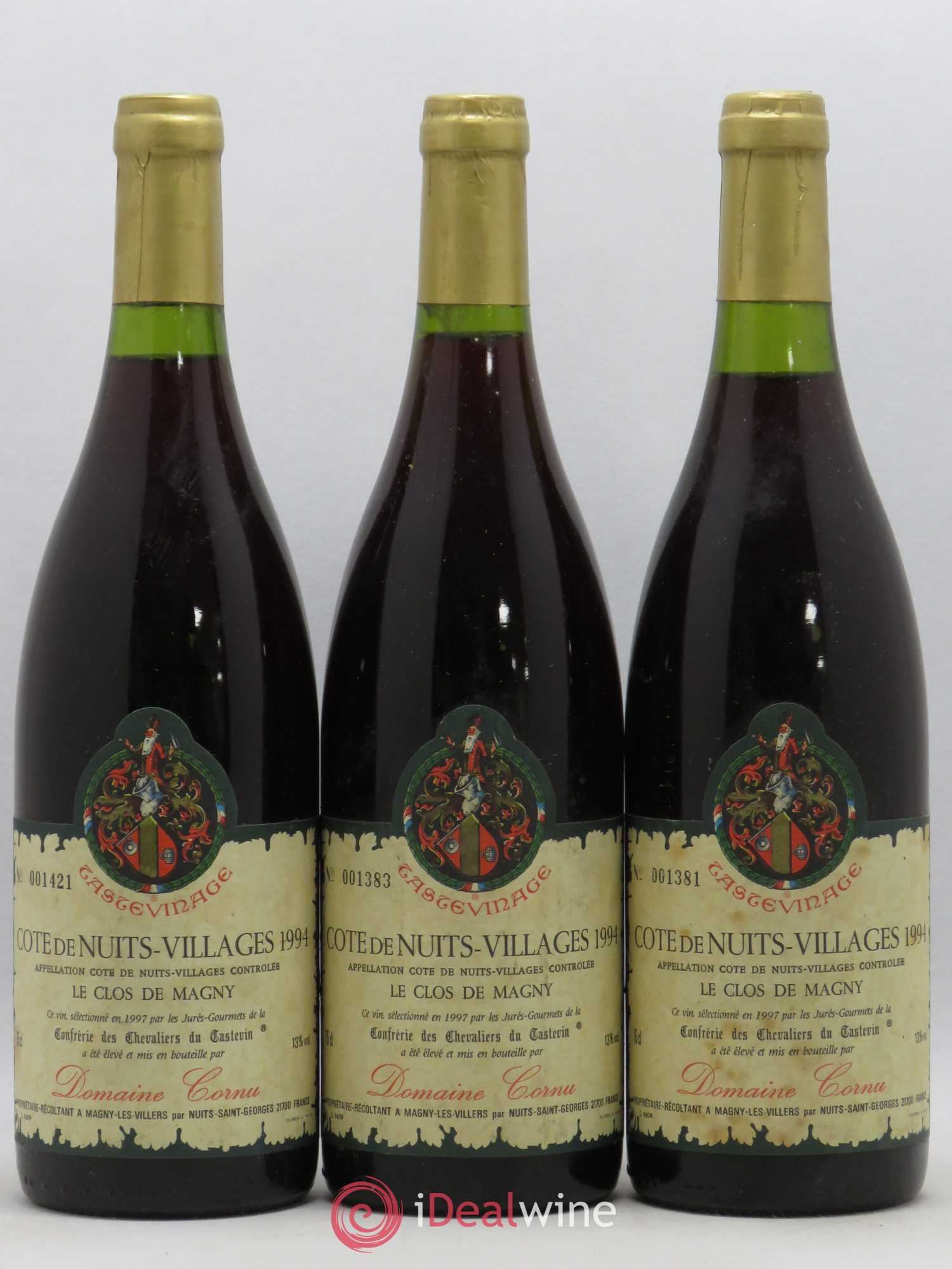 Côte de Nuits-Villages Le Clos Magny Domaine Cornu Tastevinage 1994 - Posten von 6 Flaschen - 1
