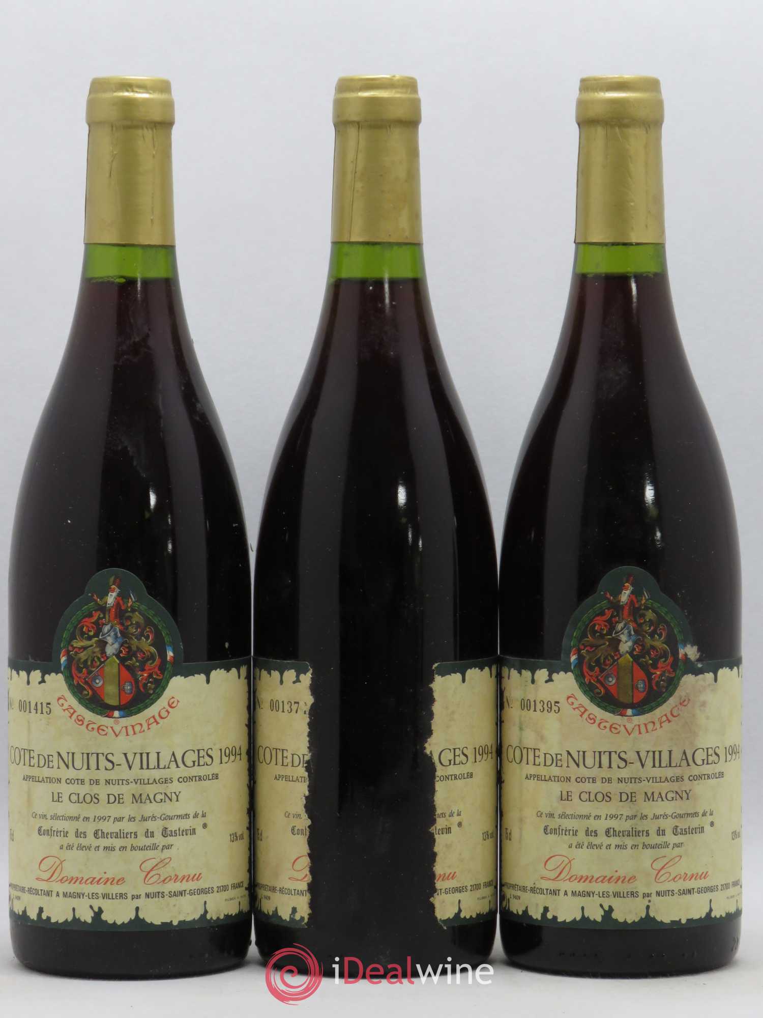 Côte de Nuits-Villages Le Clos Magny Domaine Cornu Tastevinage 1994 - Posten von 6 Flaschen - 2