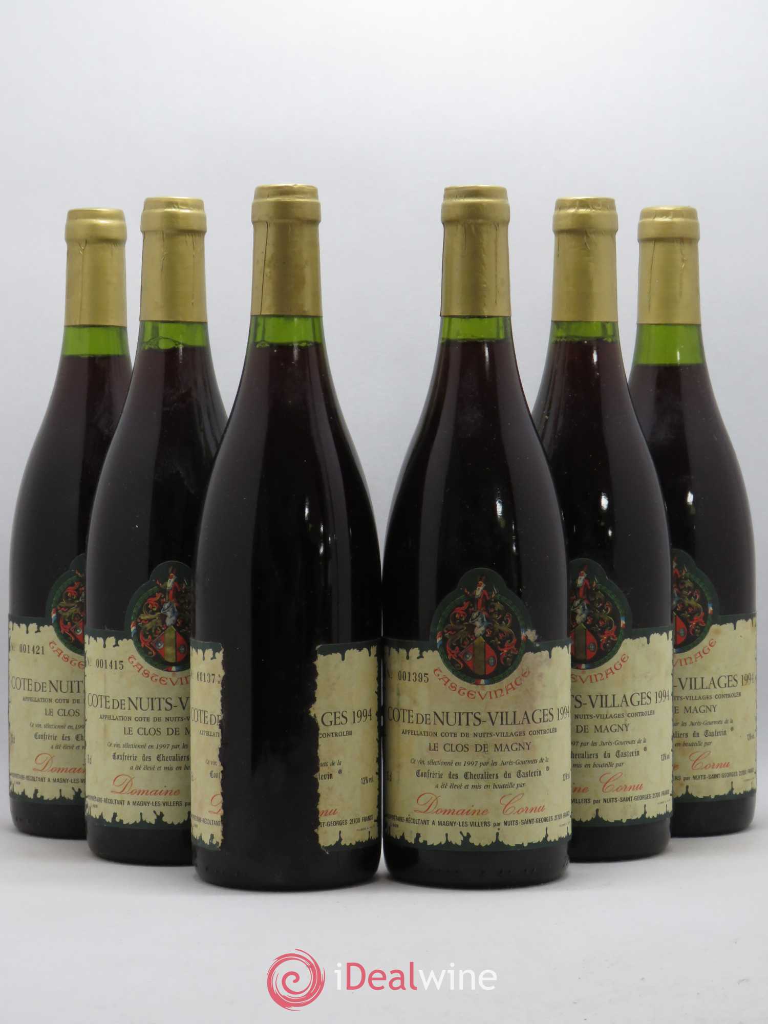 Côte de Nuits-Villages Le Clos Magny Domaine Cornu Tastevinage 1994 - Posten von 6 Flaschen - 0