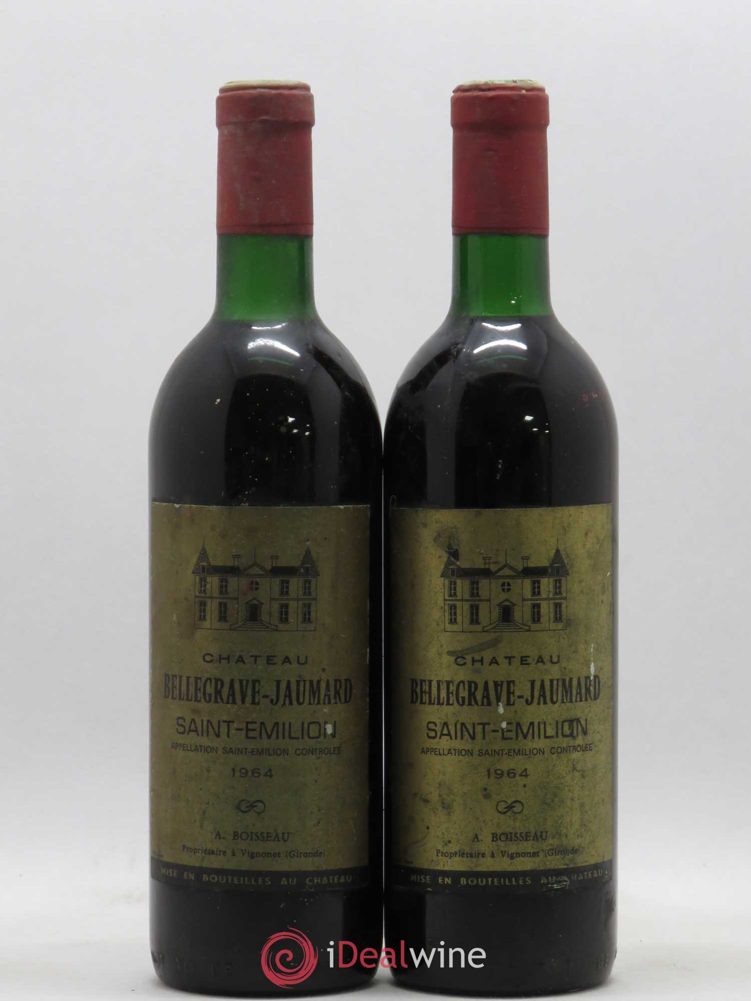Château Bellegrave-Jaumard 1964 - Lot de 2 bouteilles - 0