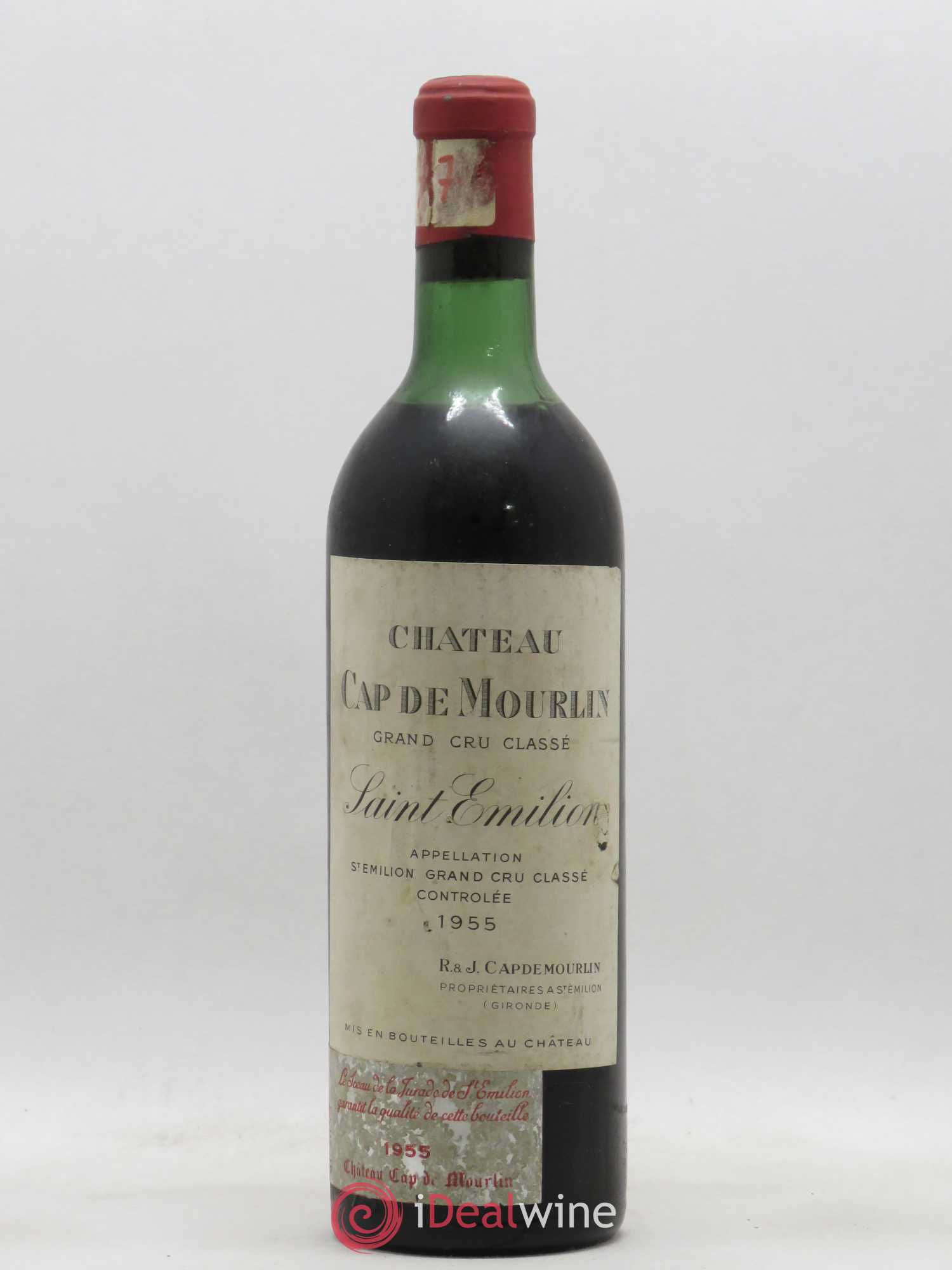 Château Cap de Mourlin Grand Cru Classé 1955 - Lot de 1 bouteille - 0
