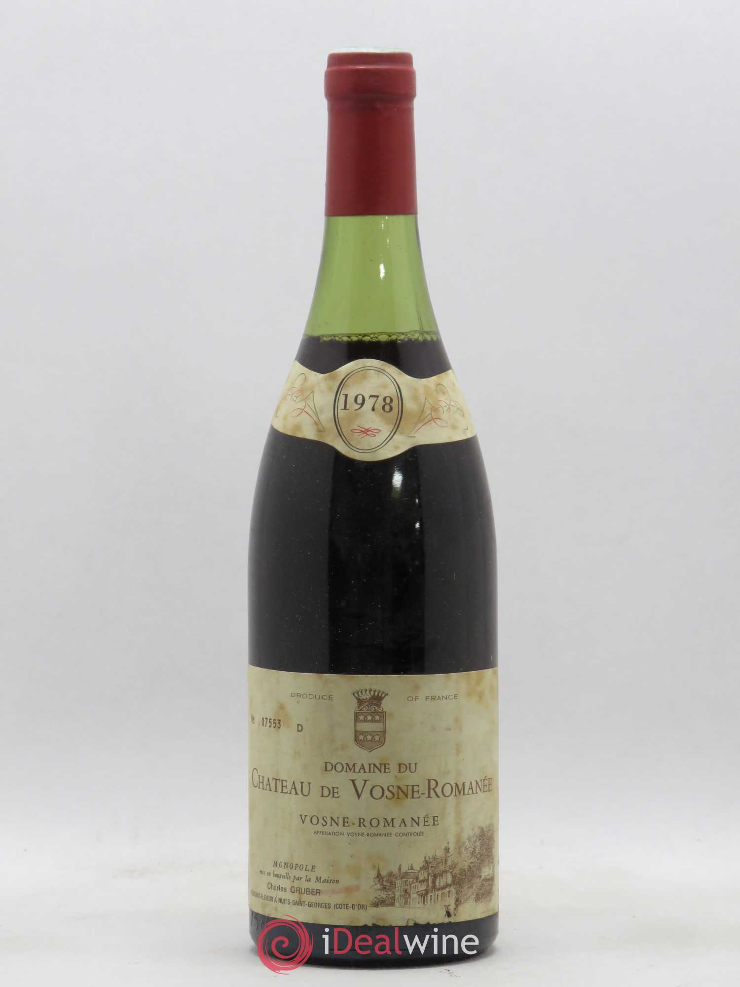 Vosne-Romanée Château de Vosne Romanée C Gruber 1978 - Posten von 1 Flasche - 0