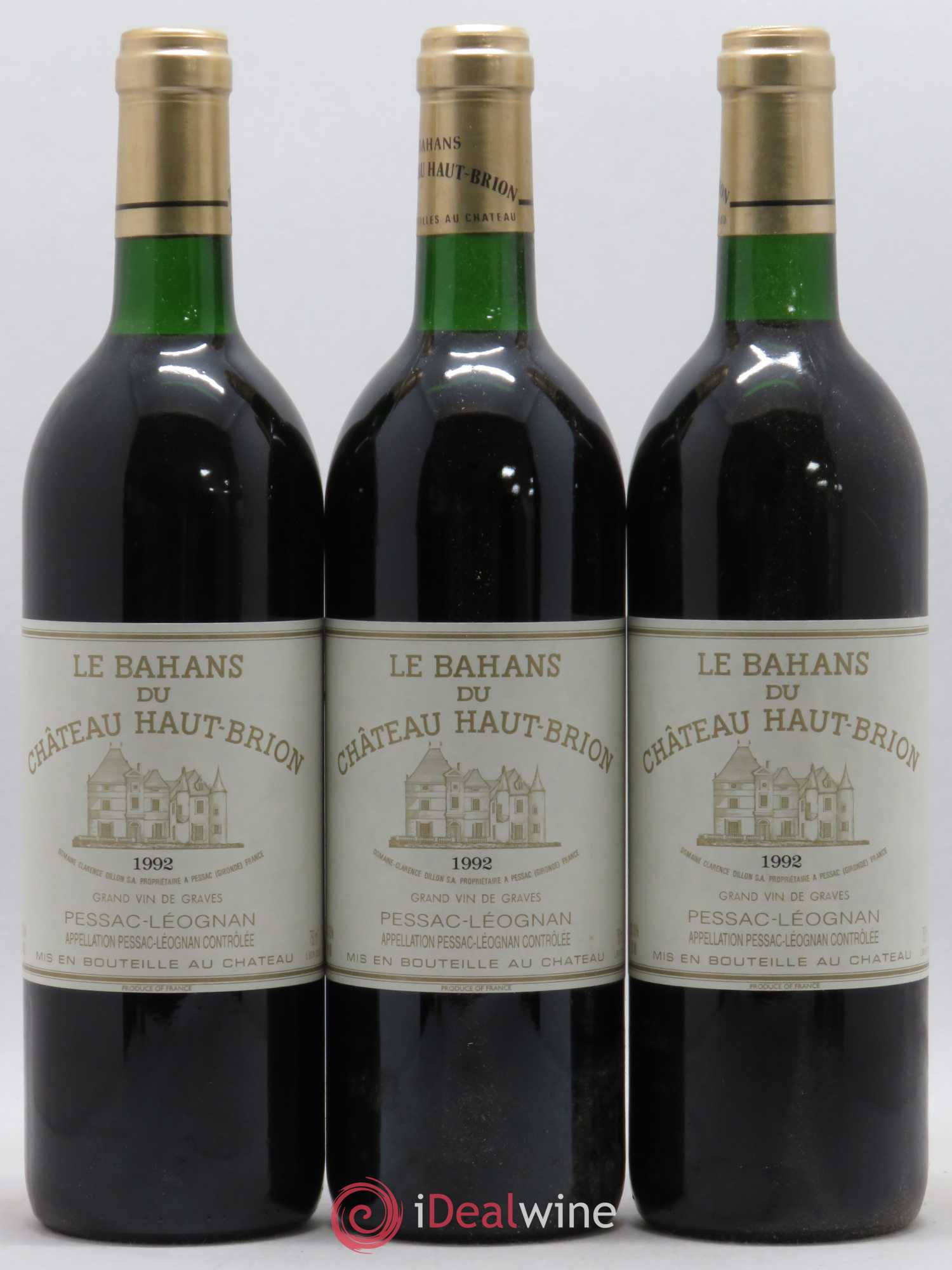 Clarence (Bahans) de Haut-Brion Second Vin 1992 - Lot de 12 bouteilles - 1