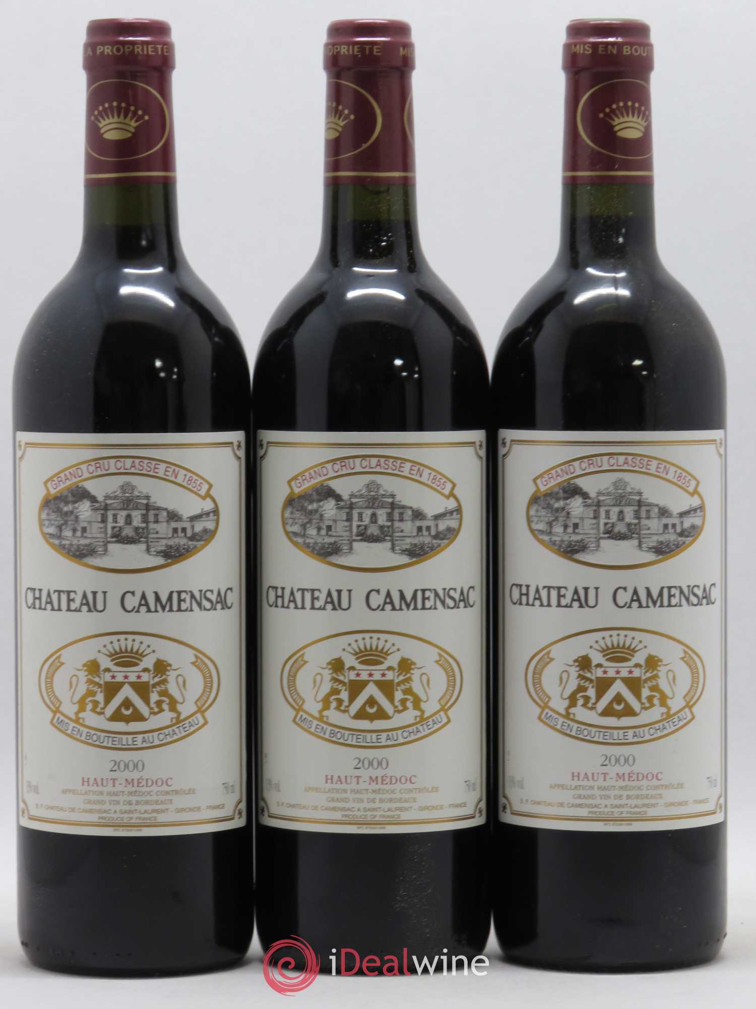 Château Camensac 5ème Grand Cru Classé 2000 - Lot de 12 bouteilles - 1