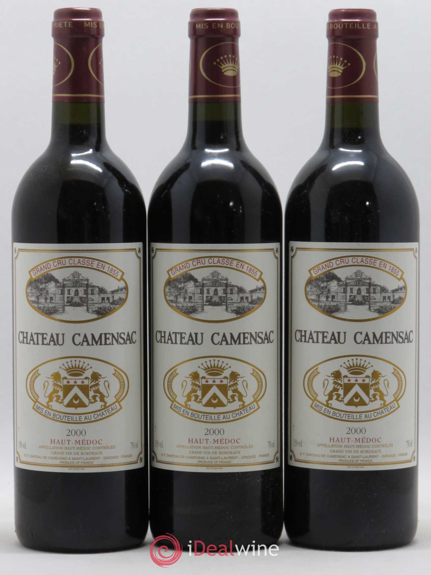 Château Camensac 5ème Grand Cru Classé 2000 - Lot de 12 bouteilles - 2