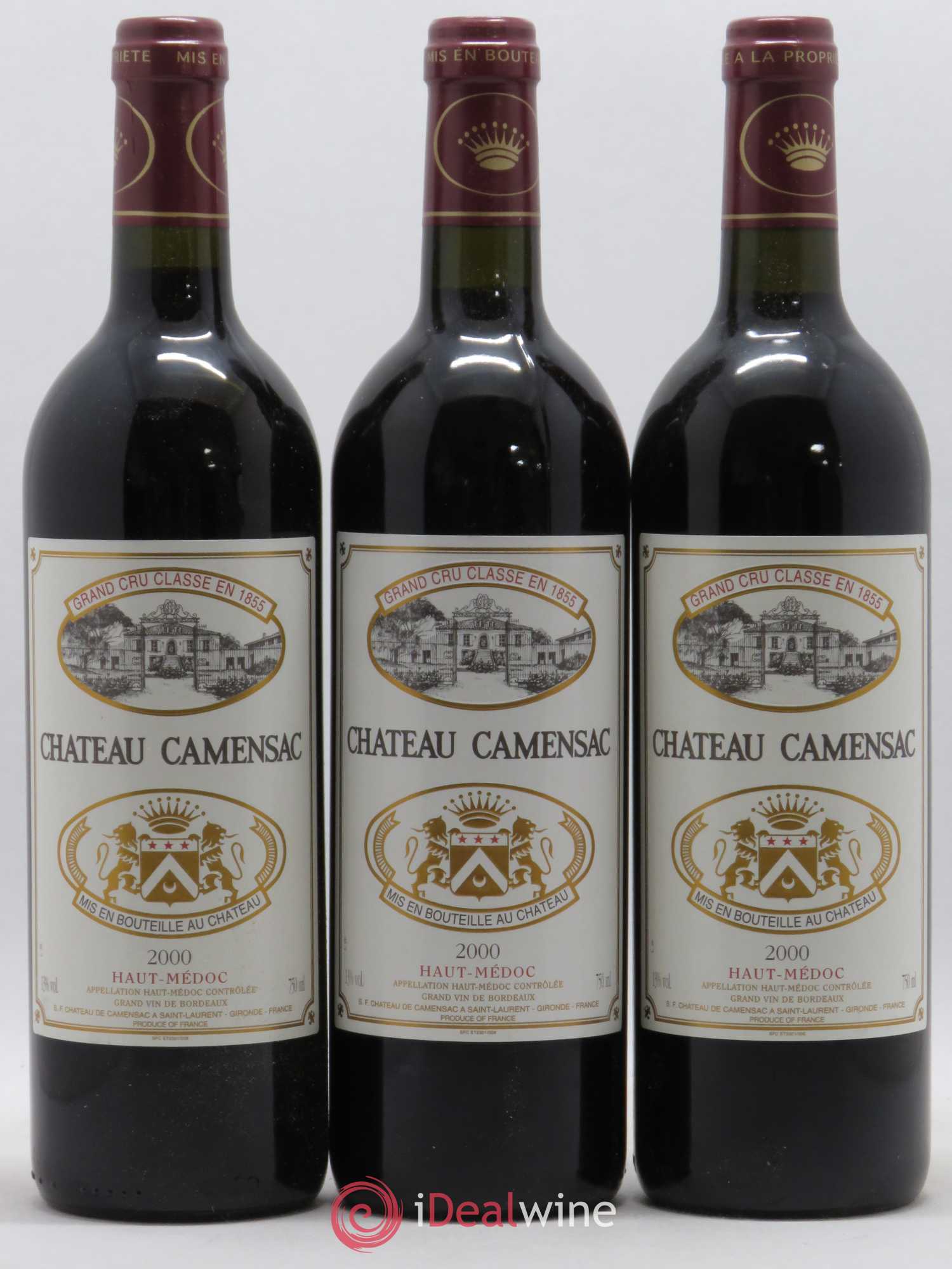 Château Camensac 5ème Grand Cru Classé 2000 - Lot de 12 bouteilles - 3