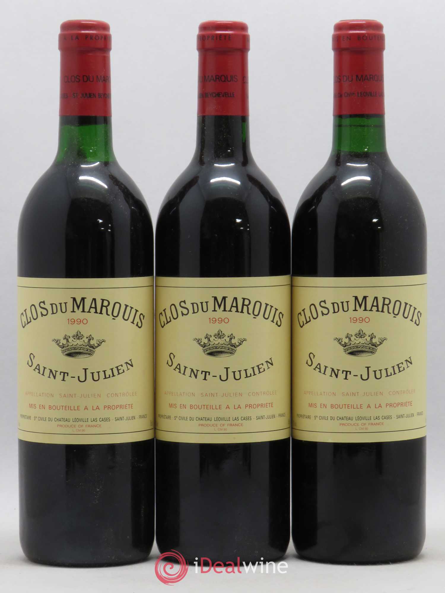 Clos du Marquis 1990 - Lot de 6 bouteilles - 1